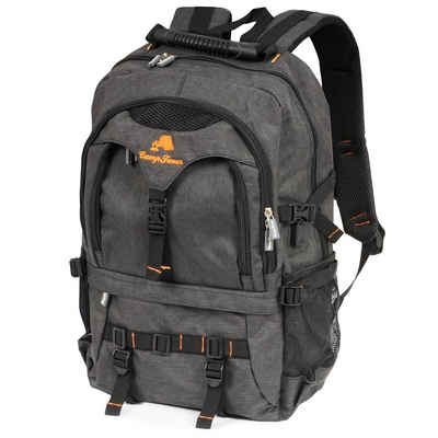 CampFeuer Notebookrucksack Laptop Rucksack 17 Zoll, Schwarz, Business Notebook Backpack