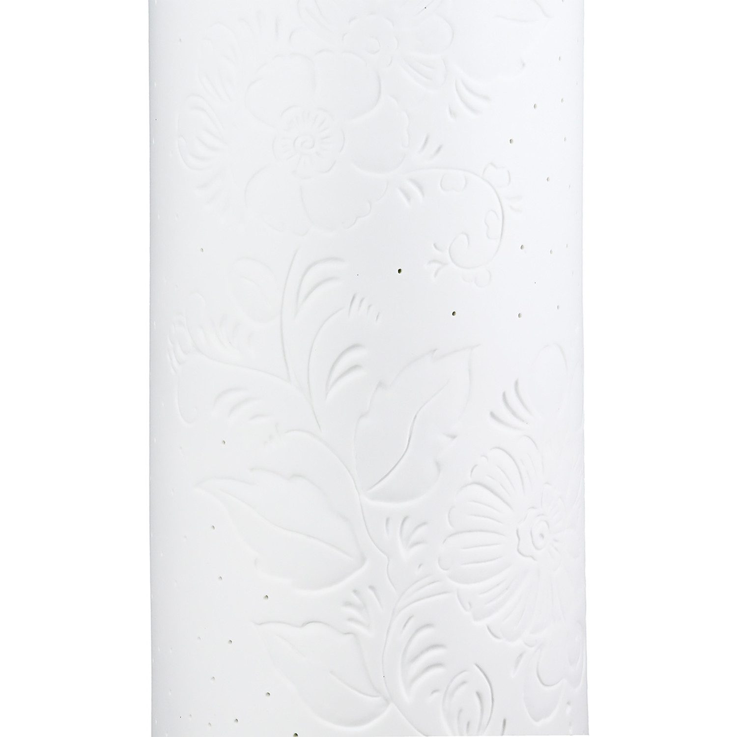 GILDE Tischleuchte FLOWER Tischleuchte - weiß - Porzellan - Höhe 28cm x Ø 12cm - Lampe, Tischlampe - Schreibtischlampe - Nachttischlampe