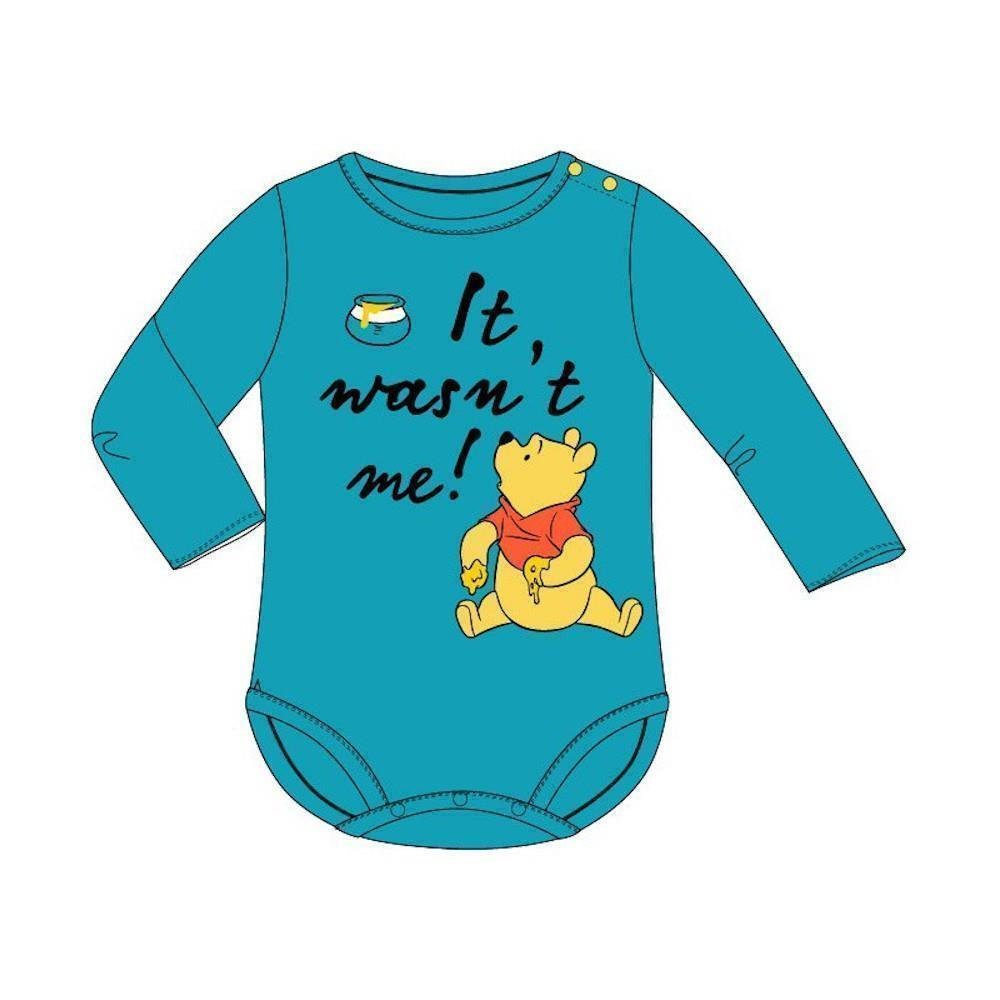 Disney Baby Langarmwickelbody Langarm-Body für Kleinkinder - Winnie Puuh 'It wasn't me!' - Kuschelig