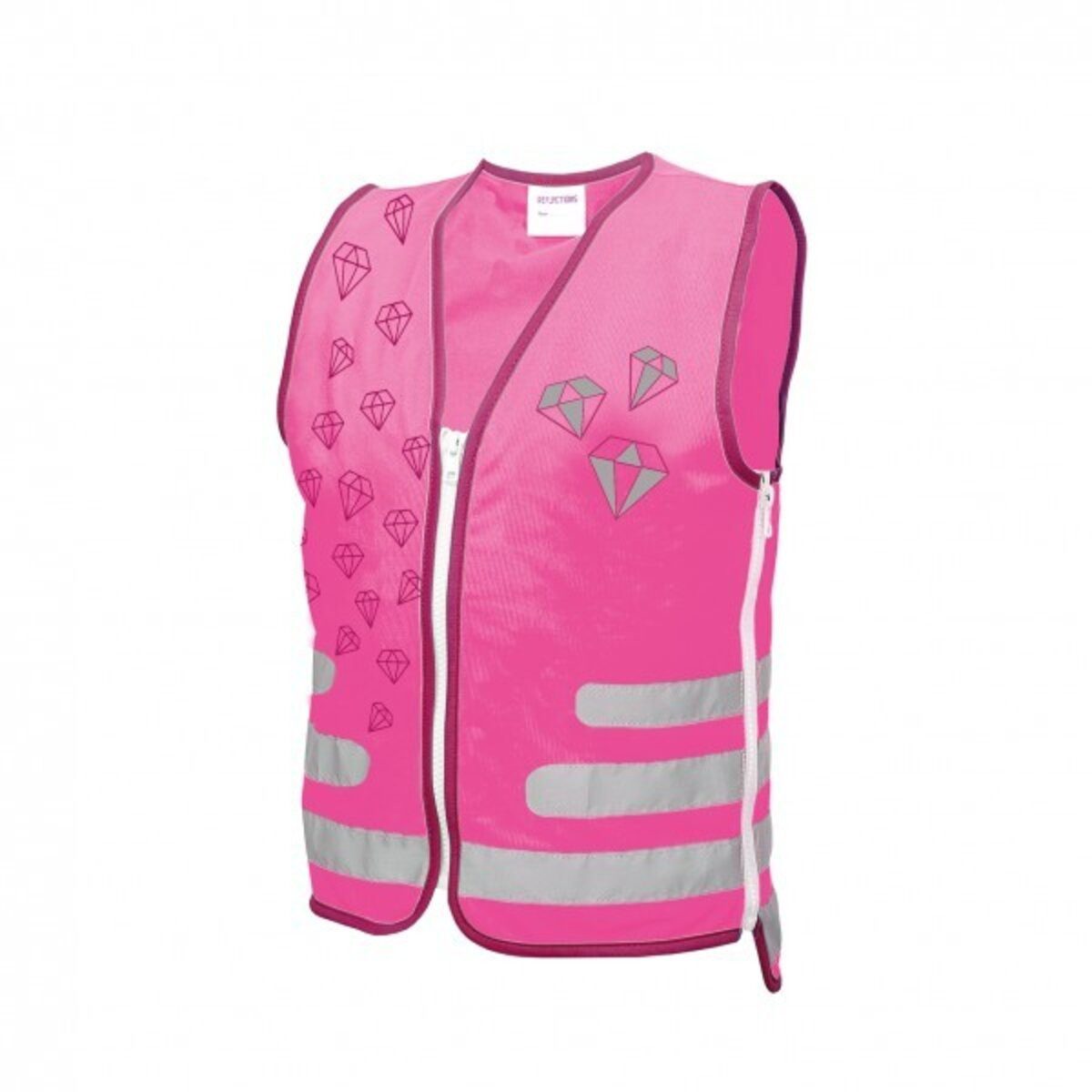 Roth Ideen Nitril-Handschuhe Kinder-Warnweste ReflActions Diamant - pink.