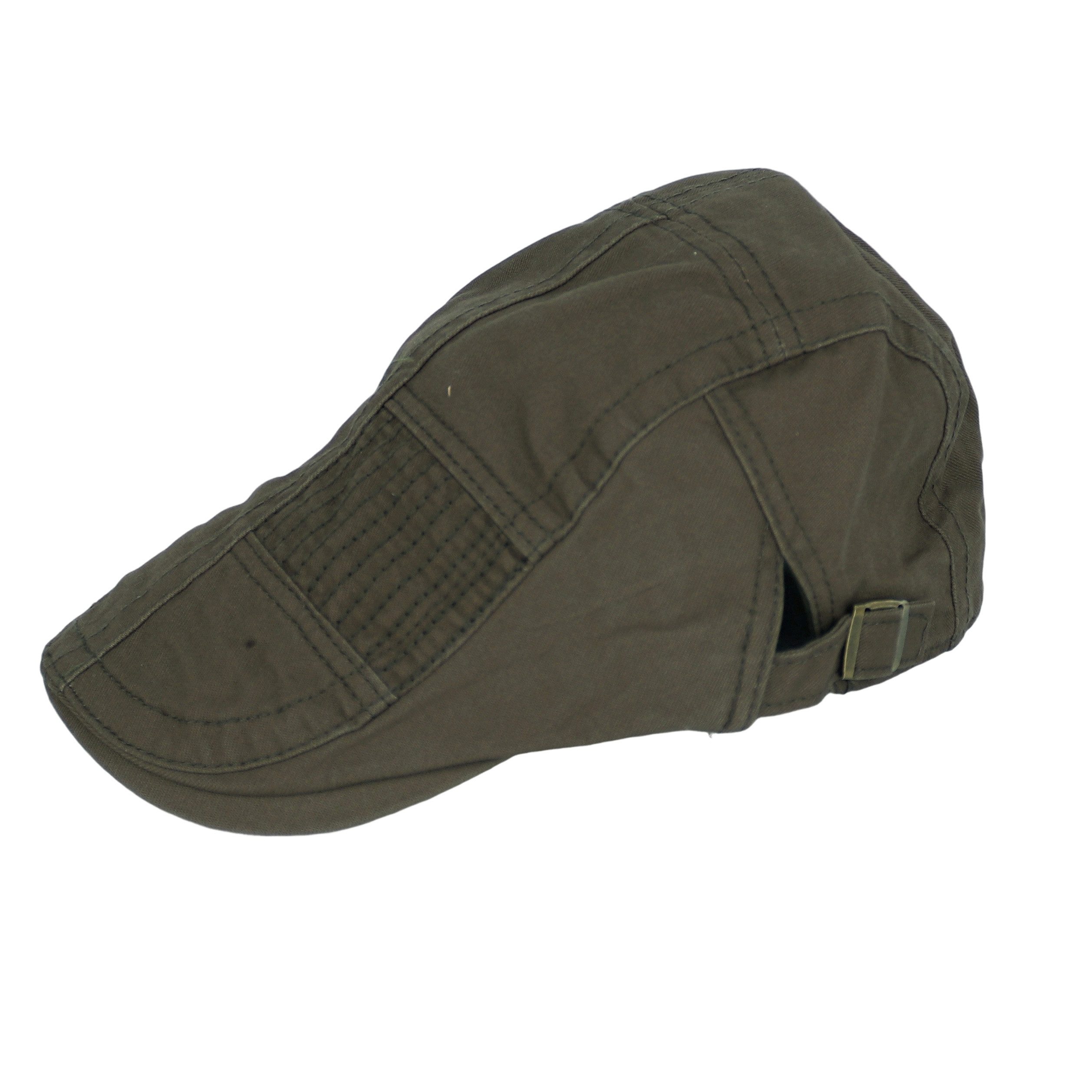 MIRROSI Schiebermütze mit Shirm, in washed Look, aus 100% Baumwolle (Outdoor Cap, Feldmütze, Kappe) Atmungsaktiv, Einheitsgröße, Unisex, Damen Herren