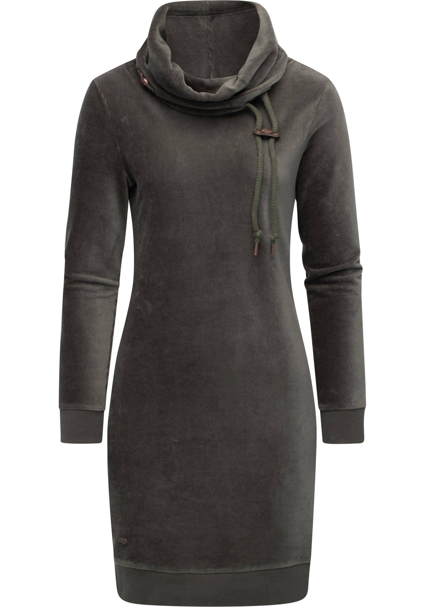 Ragwear Sweatkleid Chloe Velvet stylisches Langarmkleid günstig online kaufen