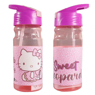 Hello Kitty Trinkflasche Hello Kitty Kinder Wasserflasche Flasche 500 ml Tragegriff und Halm