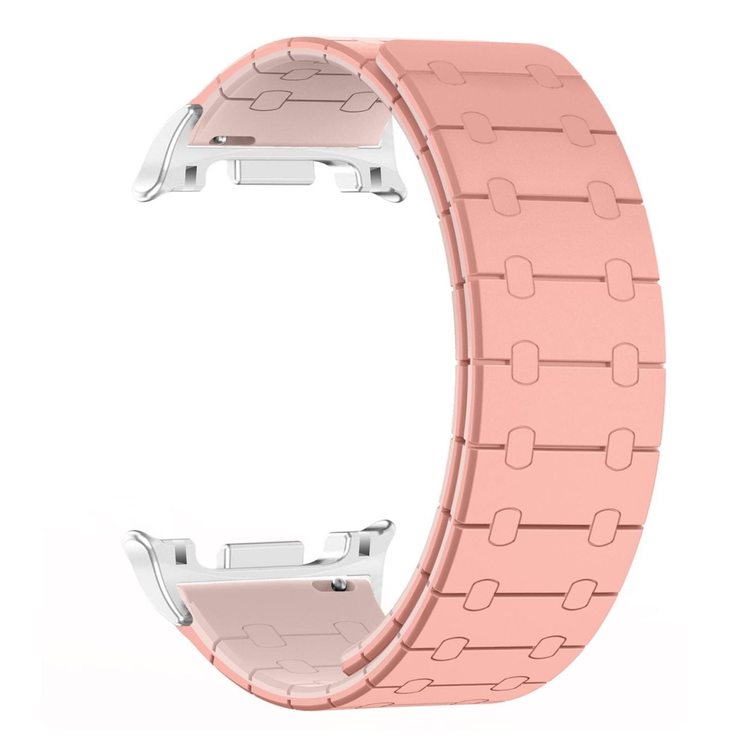 Wigento Smartwatch-Armband Für Samsung Galaxy Watch 8 / 8 Classic Color Silikon Armband Rosa, Flexibel, Hautfreundlich, Bequem, Leicht, Stilvoll