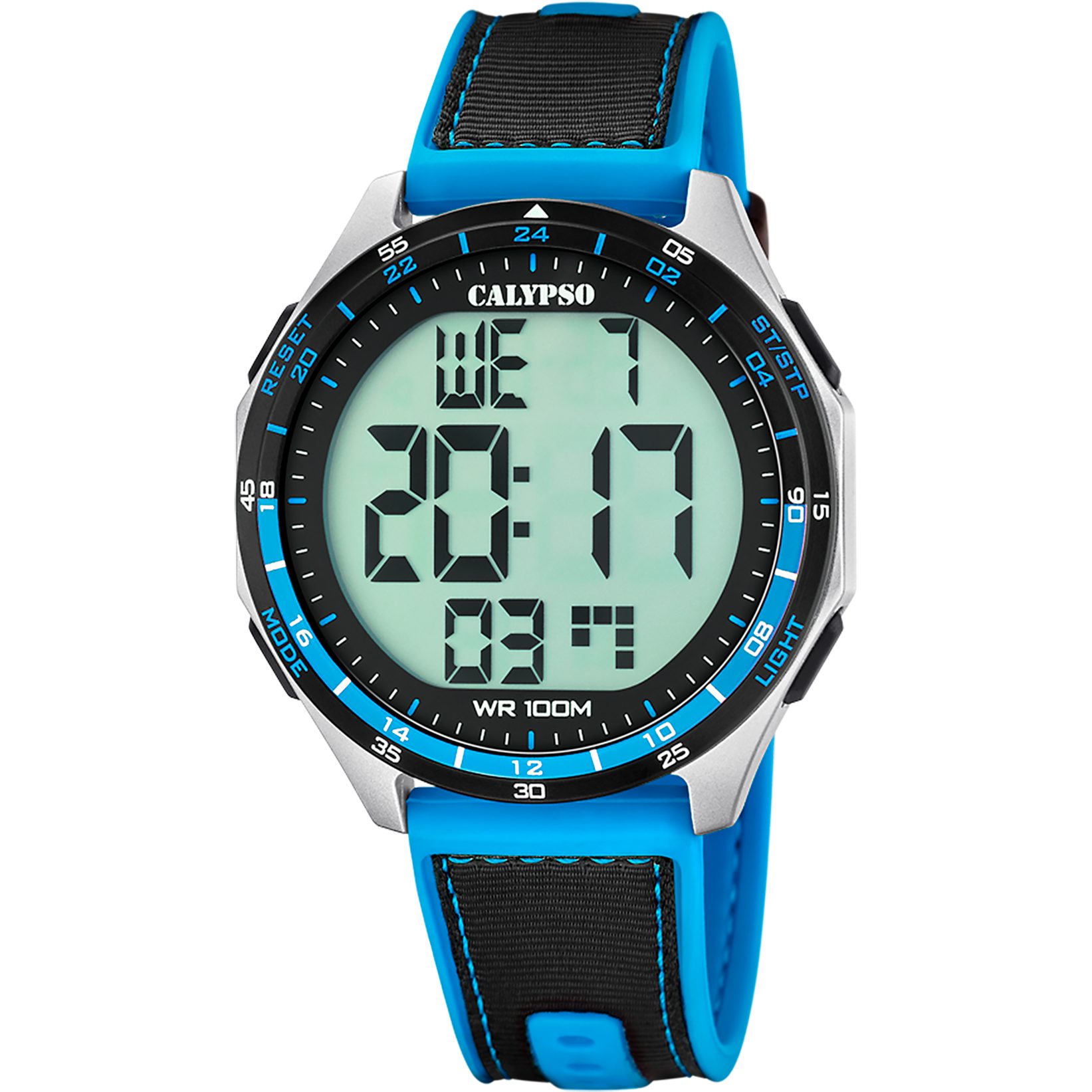 CALYPSO WATCHES Chronograph Urban Digital K5887_3, Quarzuhr, Armbanduhr, Herrenuhr, digital, Tag, Wochentag, Monat, Jahr