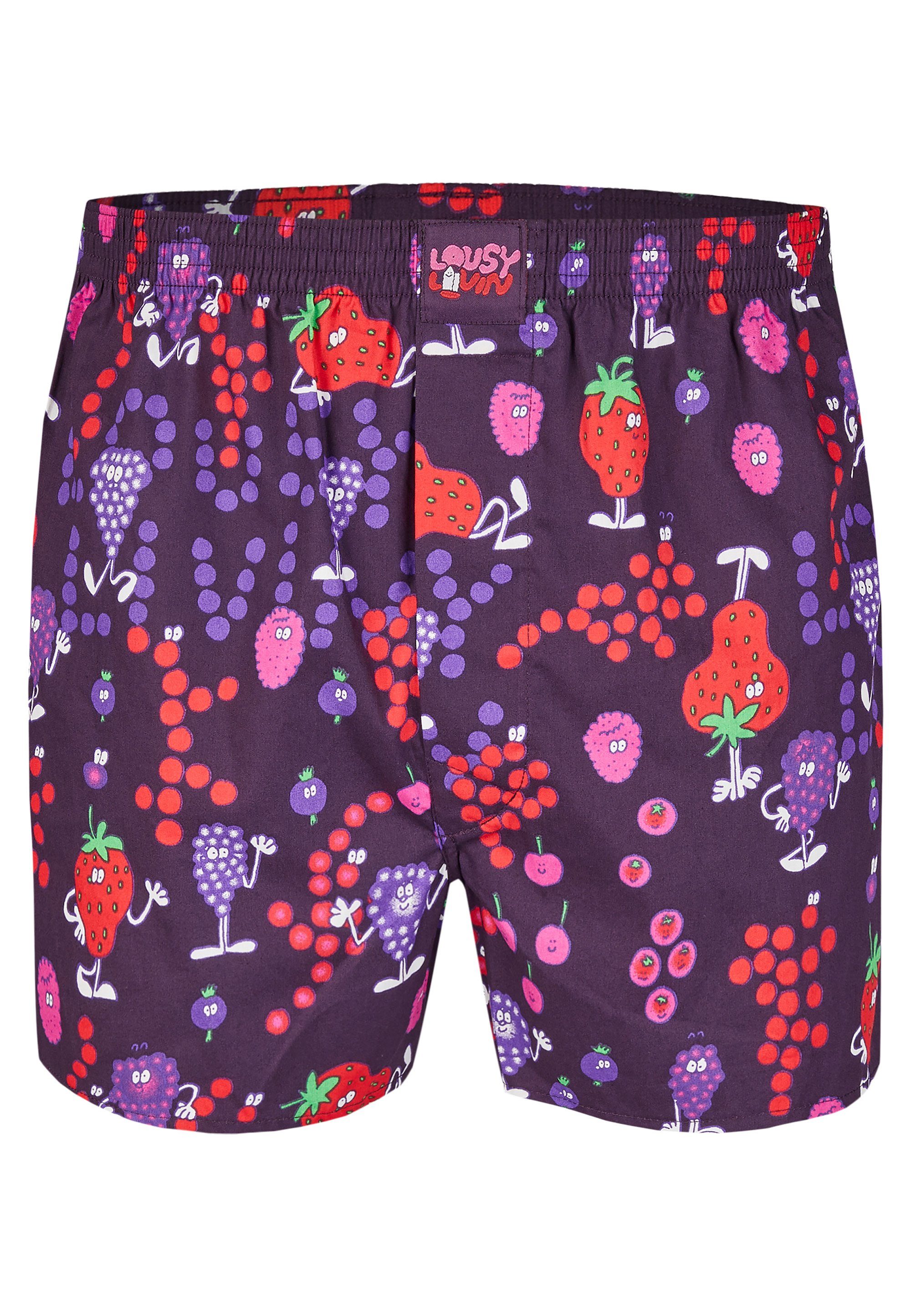 Lousy Livin Boxershorts Cherry & Berry im 2er-Pack mit buntem Design