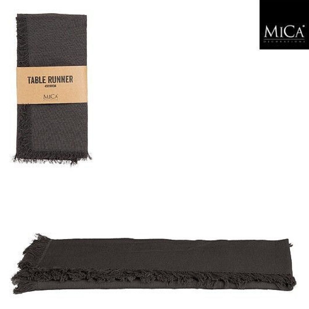 Mica Decorations Tischdecke MICA Villia Tischläufer grau, 180x45 cm, 111938 günstig online kaufen