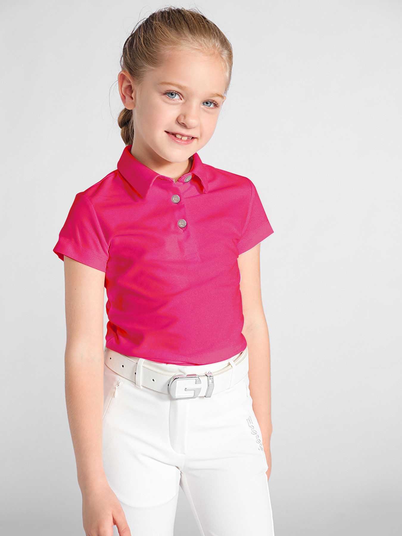 Poloshirt Mädchen Golf Poloshirt Schnell trocknend Kurzarm Sport Freizeit