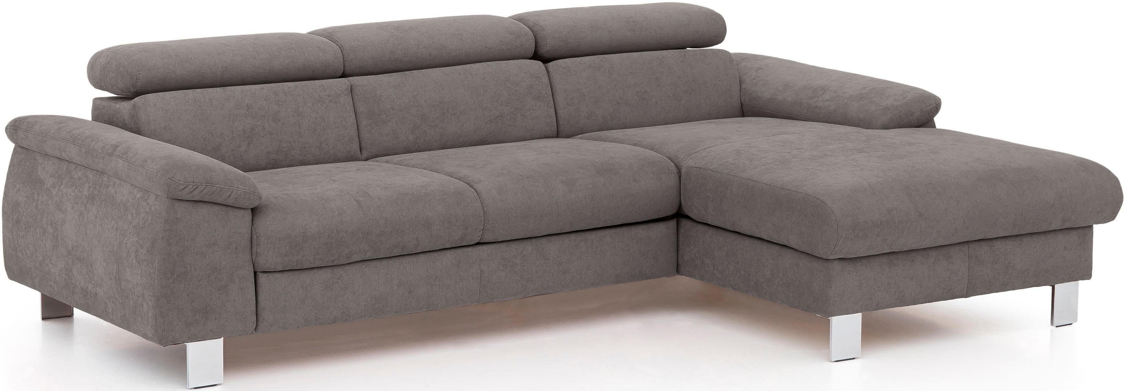 COTTA Ecksofa Komaris, Ecksofa, wahlweise mit RGB-LED-Beleuchtung und Bettf günstig online kaufen