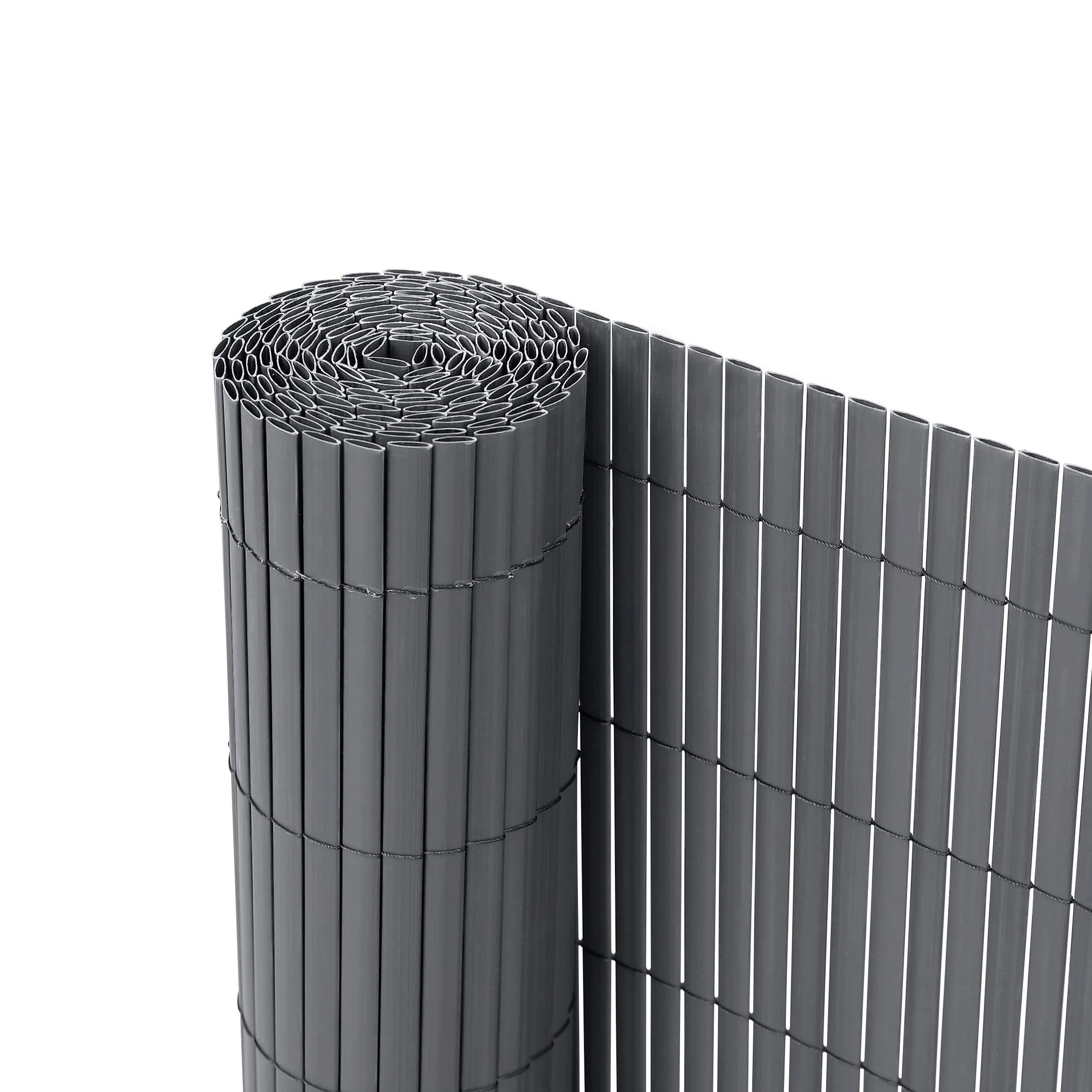 Ribelli Balkonsichtschutz RIBELLI PVC Sichtschutzmatte Anthrazit – 3 Meter, 80 cm