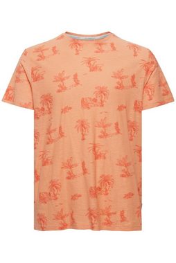 Blend T-Shirt Meliertes T-Shirt mit Palmen Print TEE 5378 in Orange