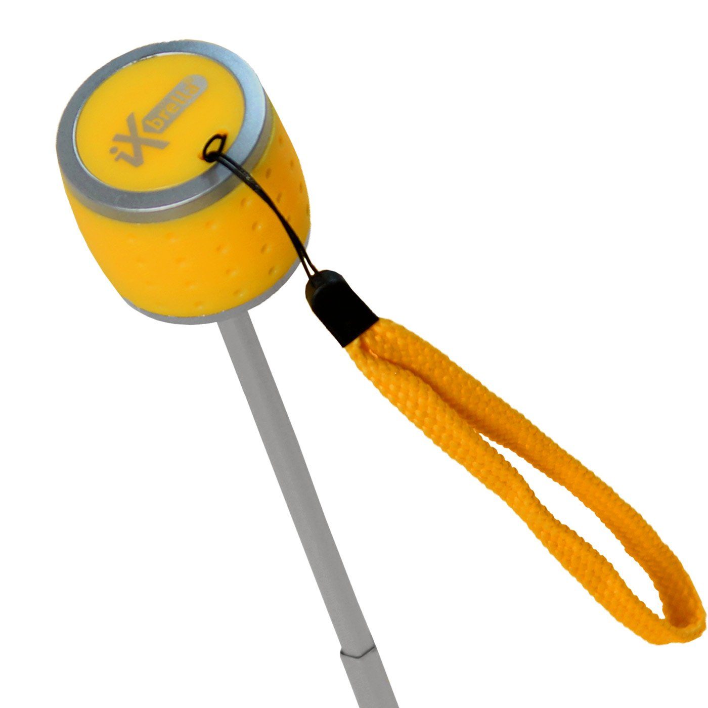 iX-brella Taschenregenschirm Mini mit Dach extra großem - - leicht, farbenfroh Light neon-gelb Ultra