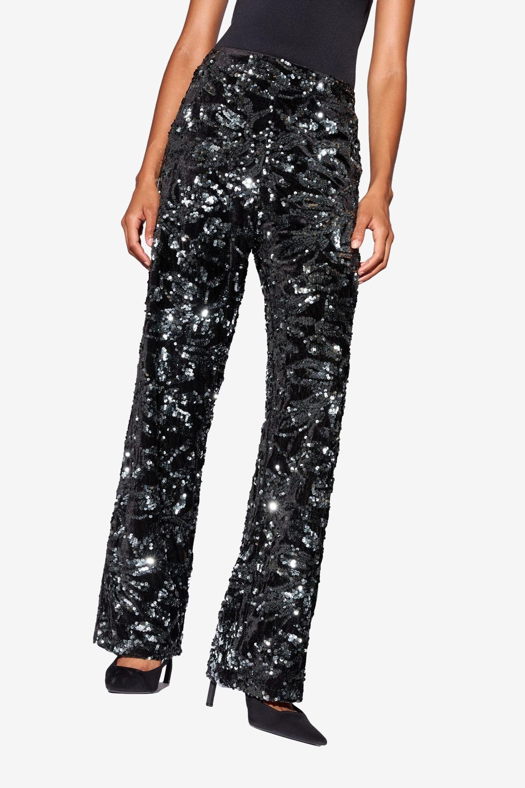 LIPSY Stoffhose Lipsy Hose mit Pailletten, Tall (1-tlg)