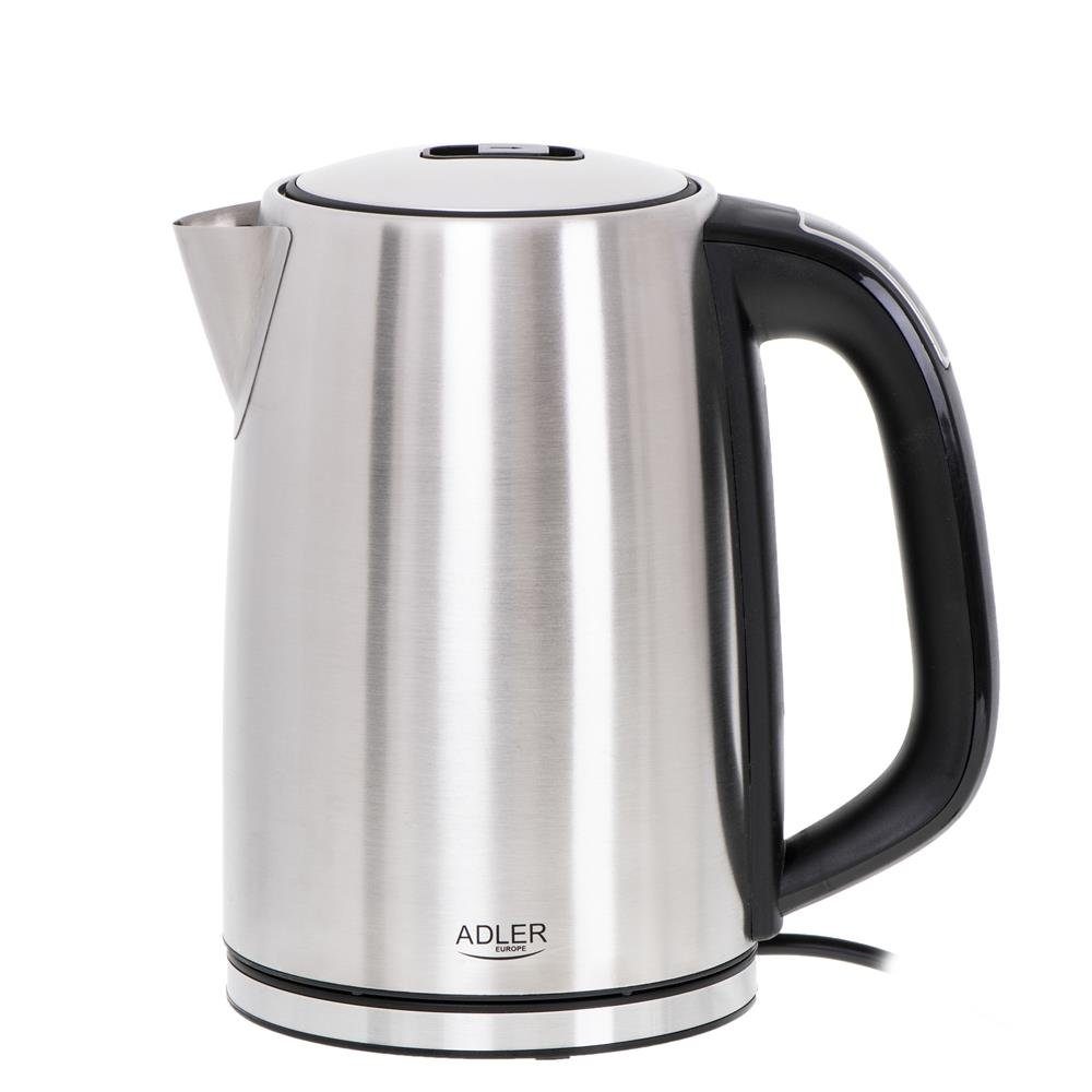 Adler Wasserkocher AD 1340, Edelstahl 1,7L Einstellbar Temperaturregelung Temperaturanzeige silber