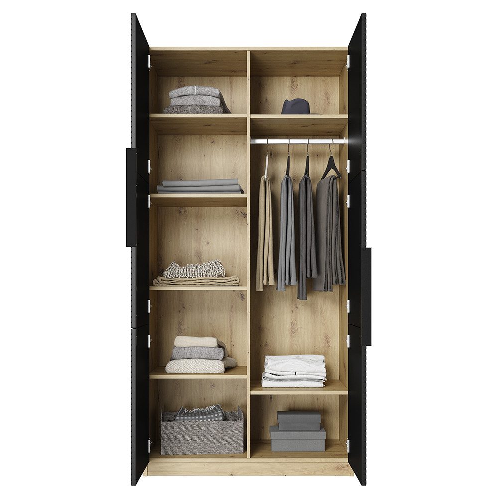 Lomadox Kleiderschrank ADARE-141 100 cm breit, günstig online kaufen