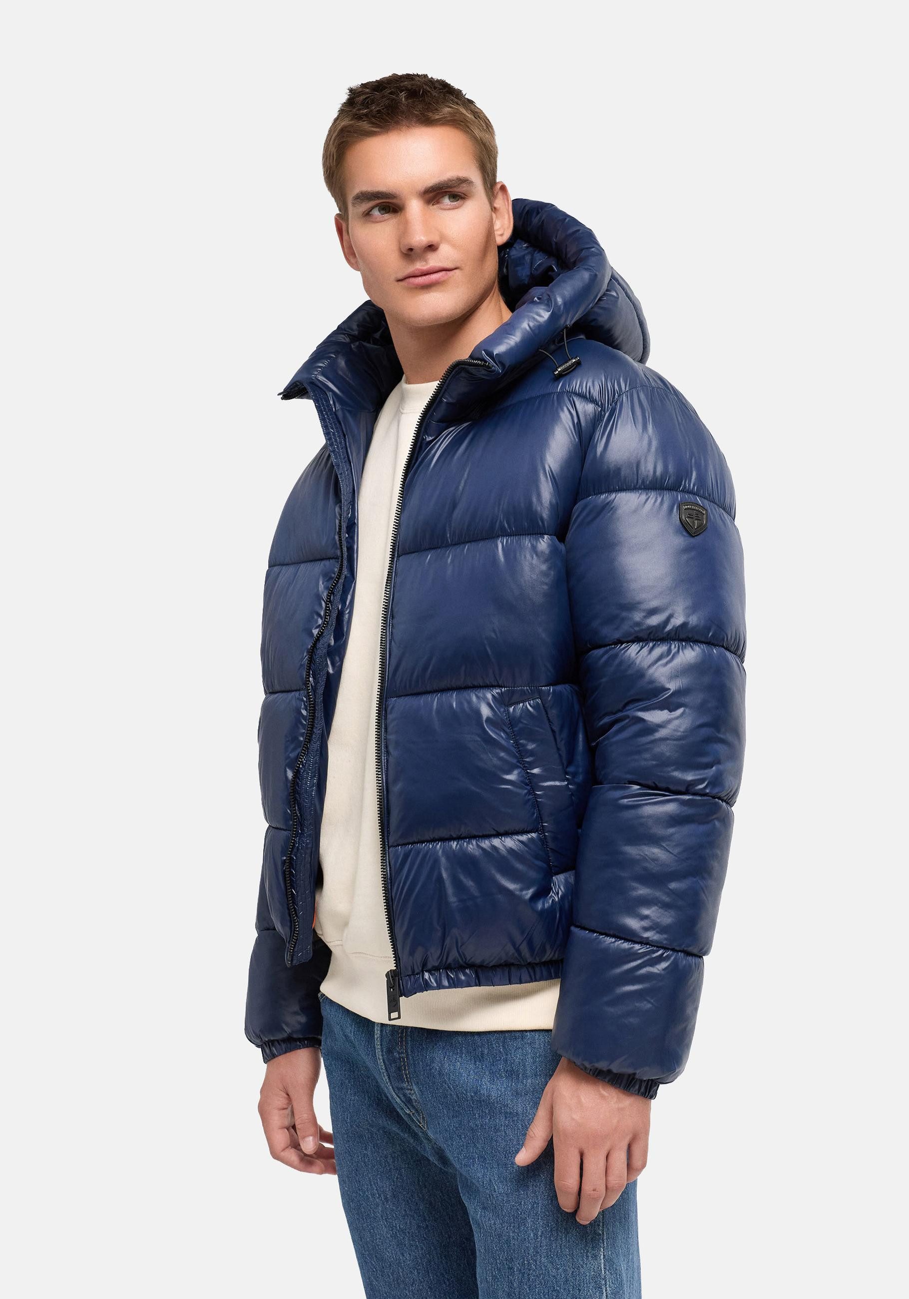 Stone Harbour Outdoorjacke Tanioos XX Warme Herren Steppjacke mit verstellbarer Kapuze