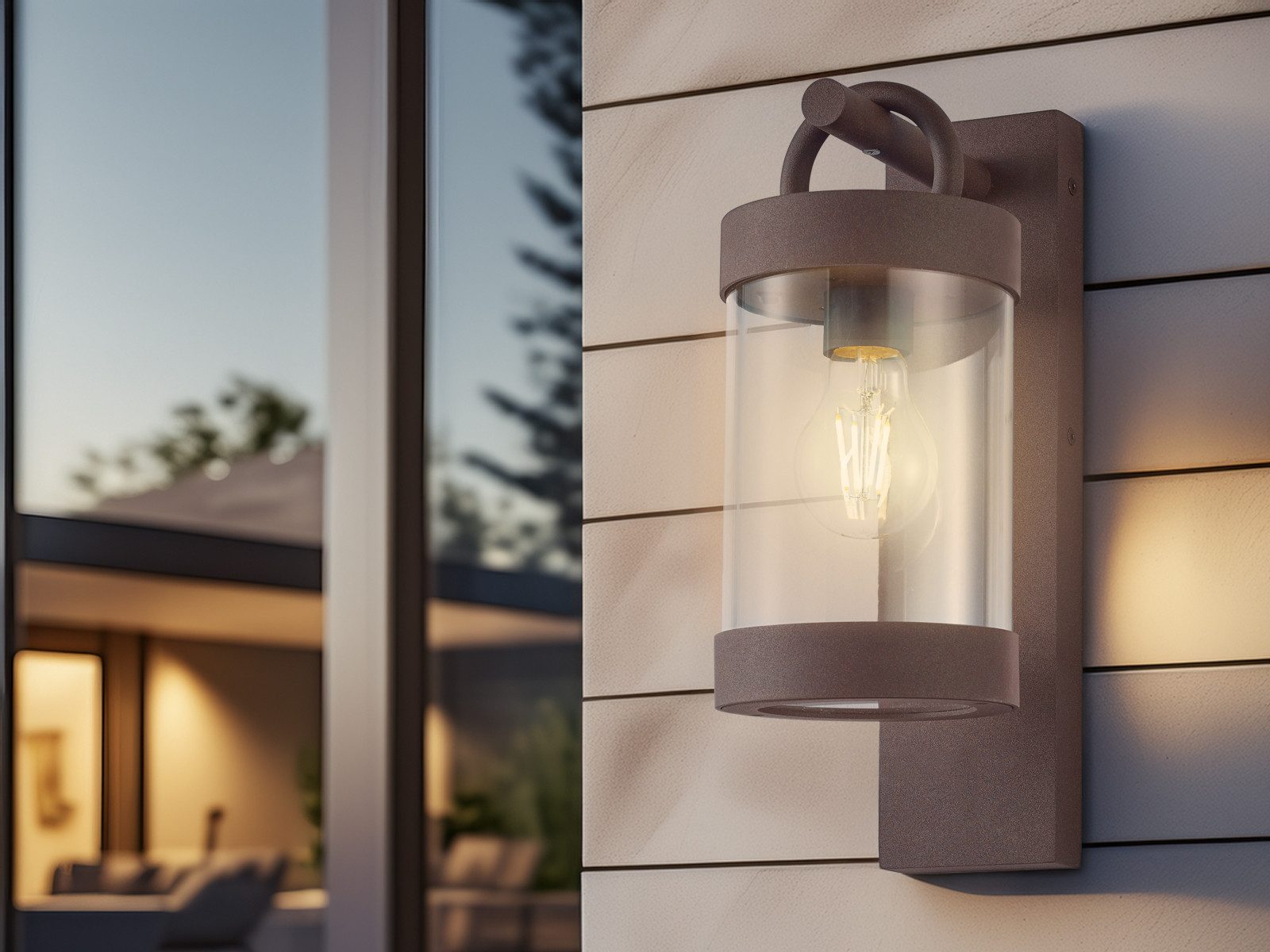 TRIO Leuchten Außen-Wandleuchte, LED wechselbar, Warmweiß, günstig online kaufen