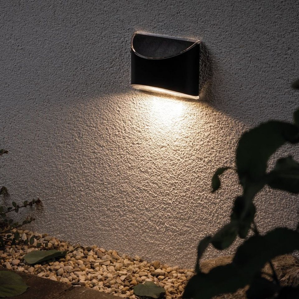 Paulmann LED Solarleuchte Outdoor Solar Wegeleuchte 3000K Metall und  Kunststoff Grau, keine Angabe, Leuchtmittel enthalten: Ja, fest verbaut, LED,  warmweiss, Solarleuchten, Schutzart: