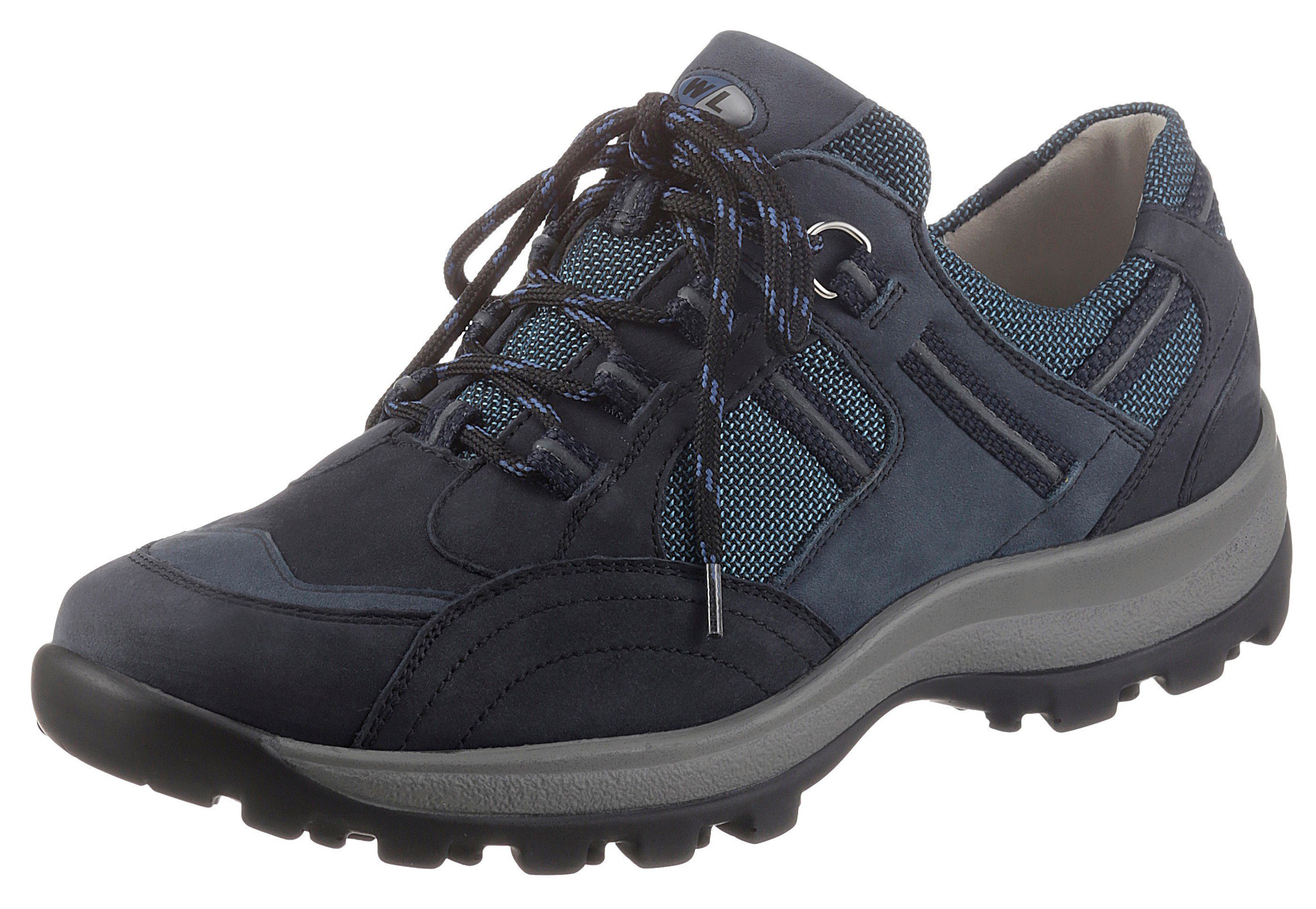 HOLLY blau Waldläufer in Schnürschuh Trekking-Optik, H-Weite