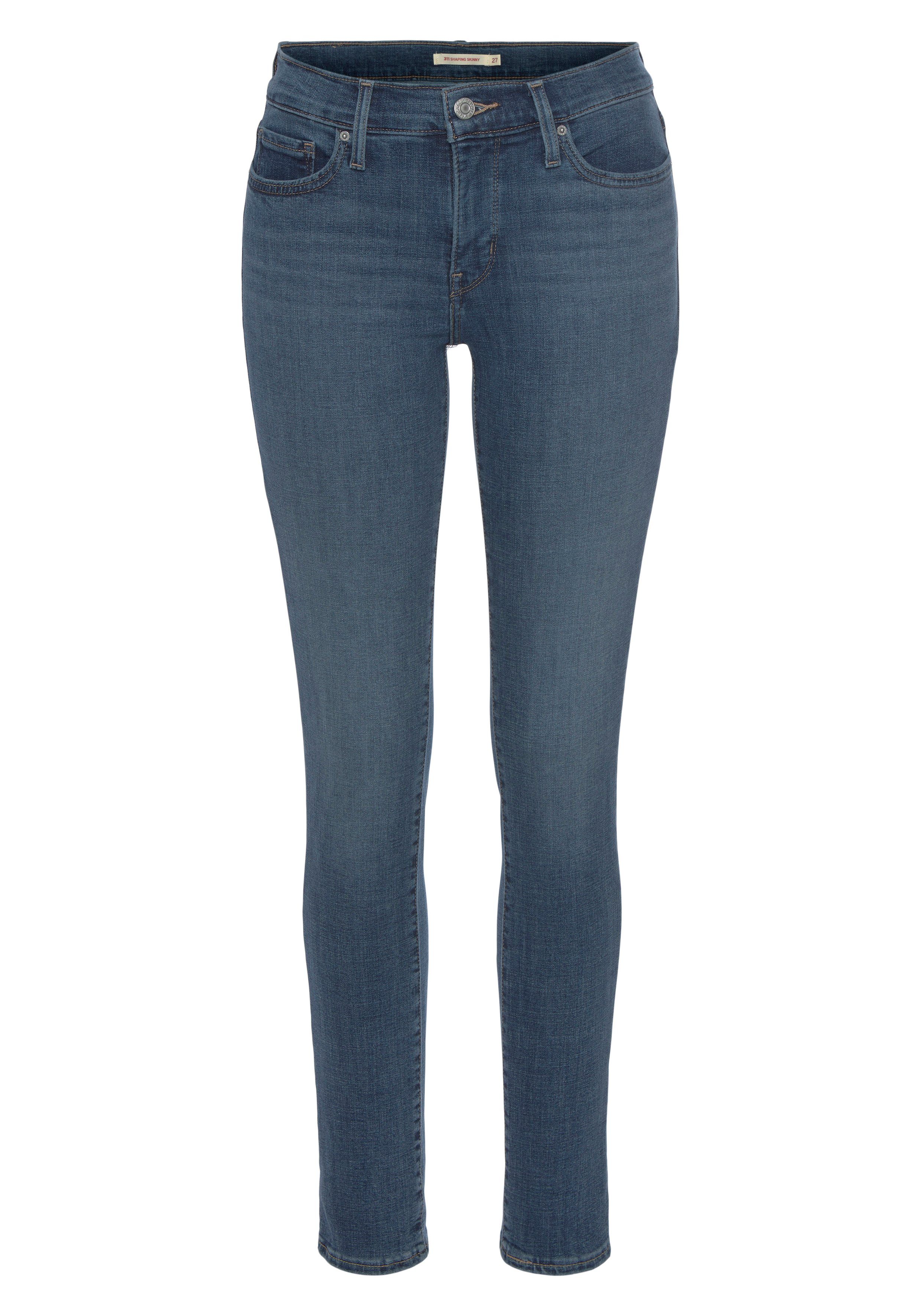 Levi's® Slim-fit-Jeans 311 Shaping Skinny mid-blue-denim 5-Pocket-Stil im