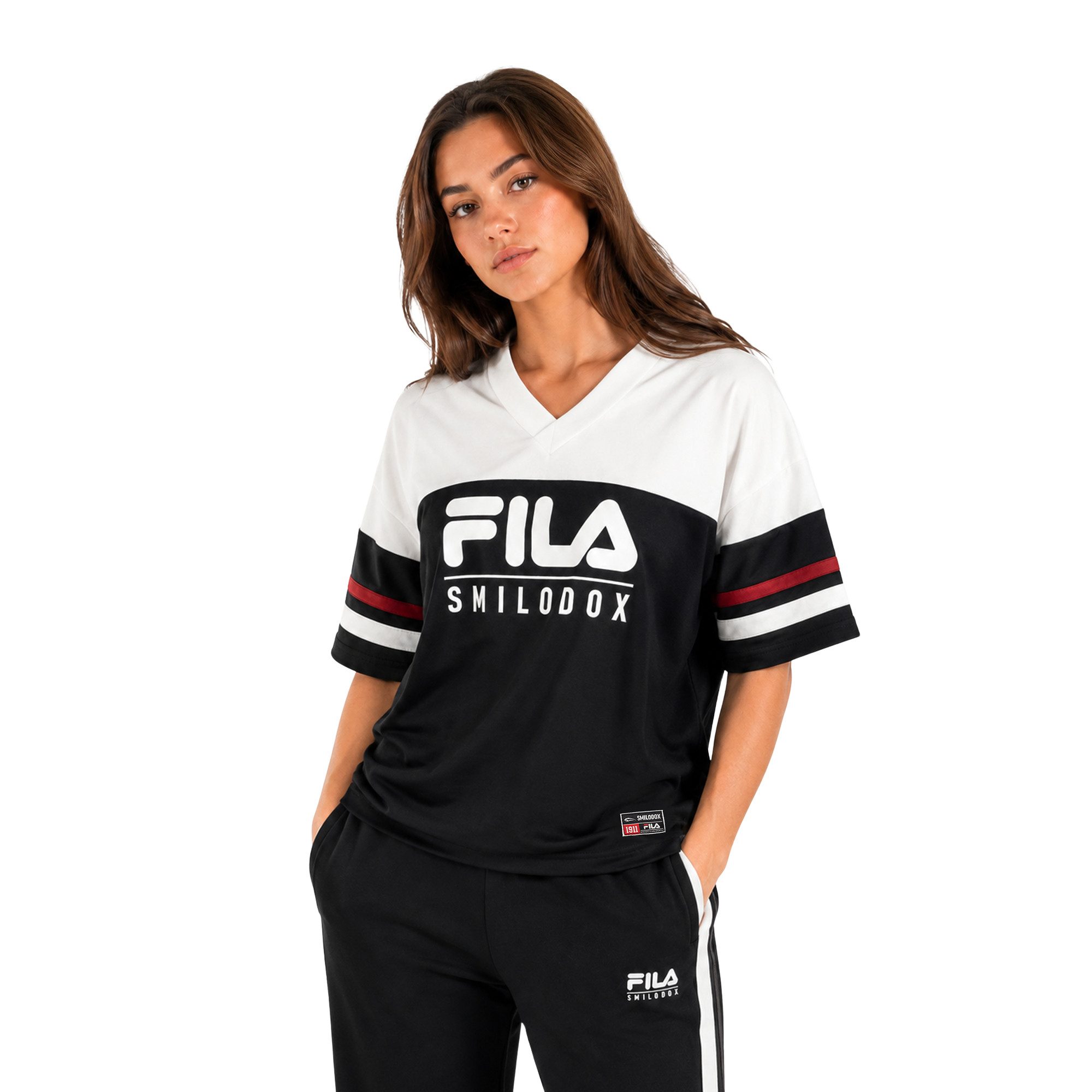 Smilodox T-Shirt Vetta Damen, Oversize Shirt, Streetwear, Baumwolle, Print Streetwear, Casual Wear, Baggy, Print, Sport & Freizeit