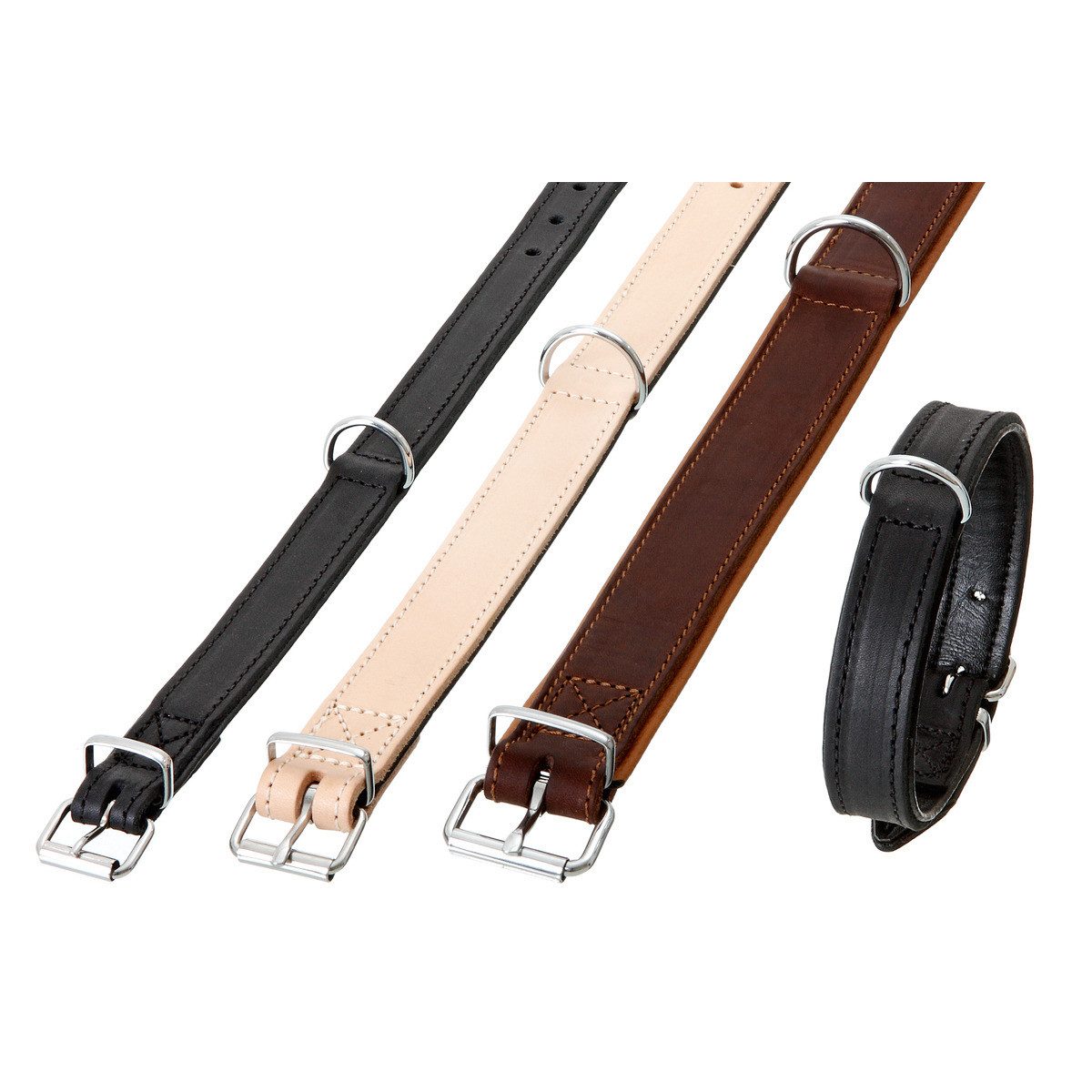 Karlie Hunde-Halsband Halsband Rondo genäht extra breit schwarz