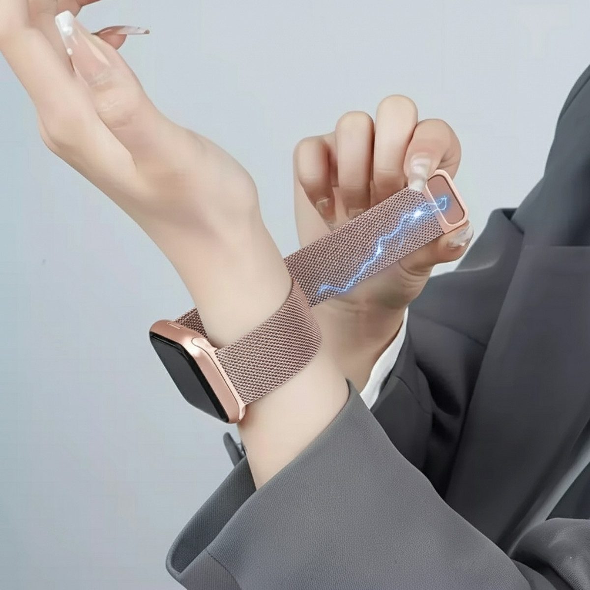 Ventarent Smartwatch-Armband Apple Watch Milanaise 38mm/40mm/41mm & 42mm/44 günstig online kaufen