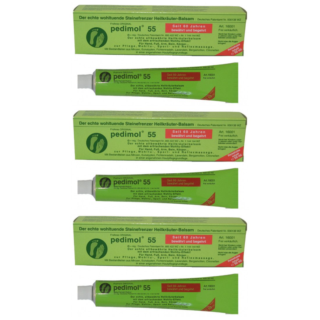 Körpercreme 3 x Pedimol 55ml