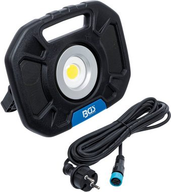 BGS Arbeitsleuchte COB-LED-Arbeits-Strahler, LED fest integriert, 40 W, mit integrierten Lautsprechern
