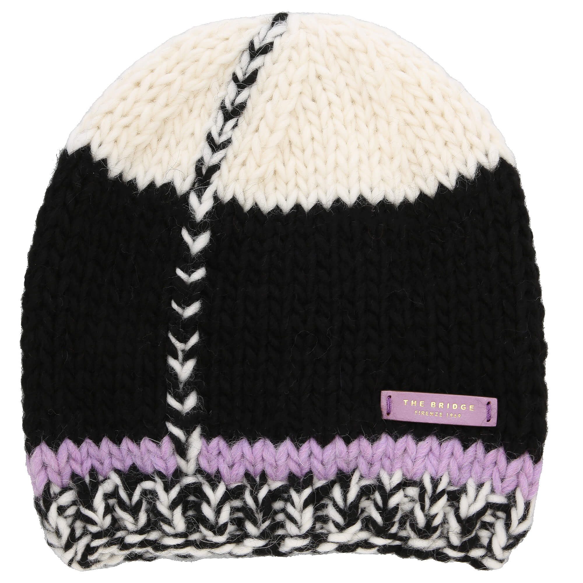 THE BRIDGE Strickmütze Life Style - Mütze (malva/black/bianco)