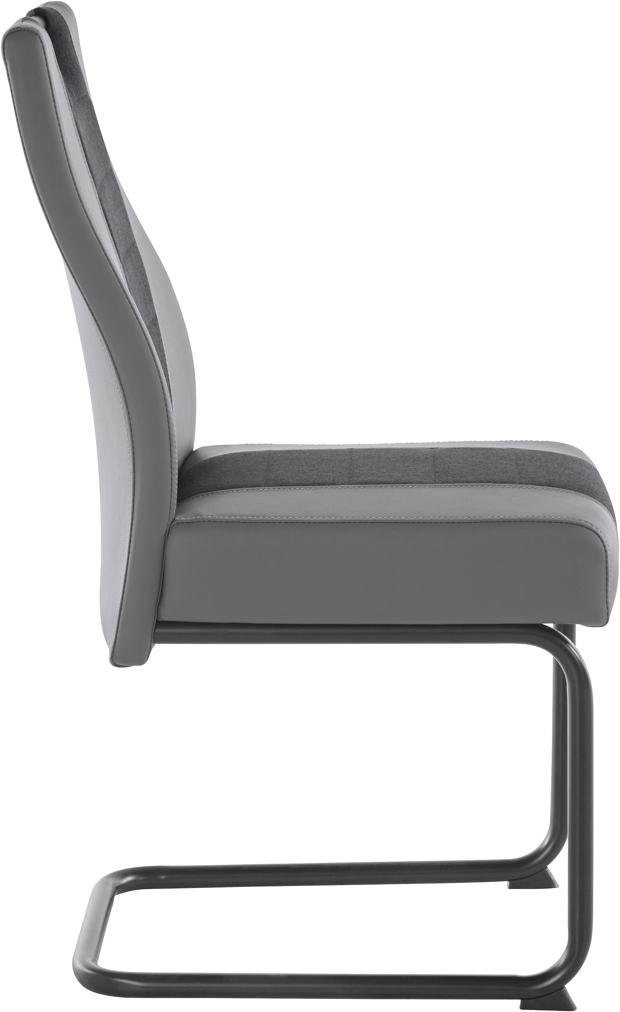 HELA Stuhl St), | Federkern oder Erika komfortable (Set, S 2 4 Grau/Anhtrazit Polsterung Grau/Anhtrazit 2 Stück