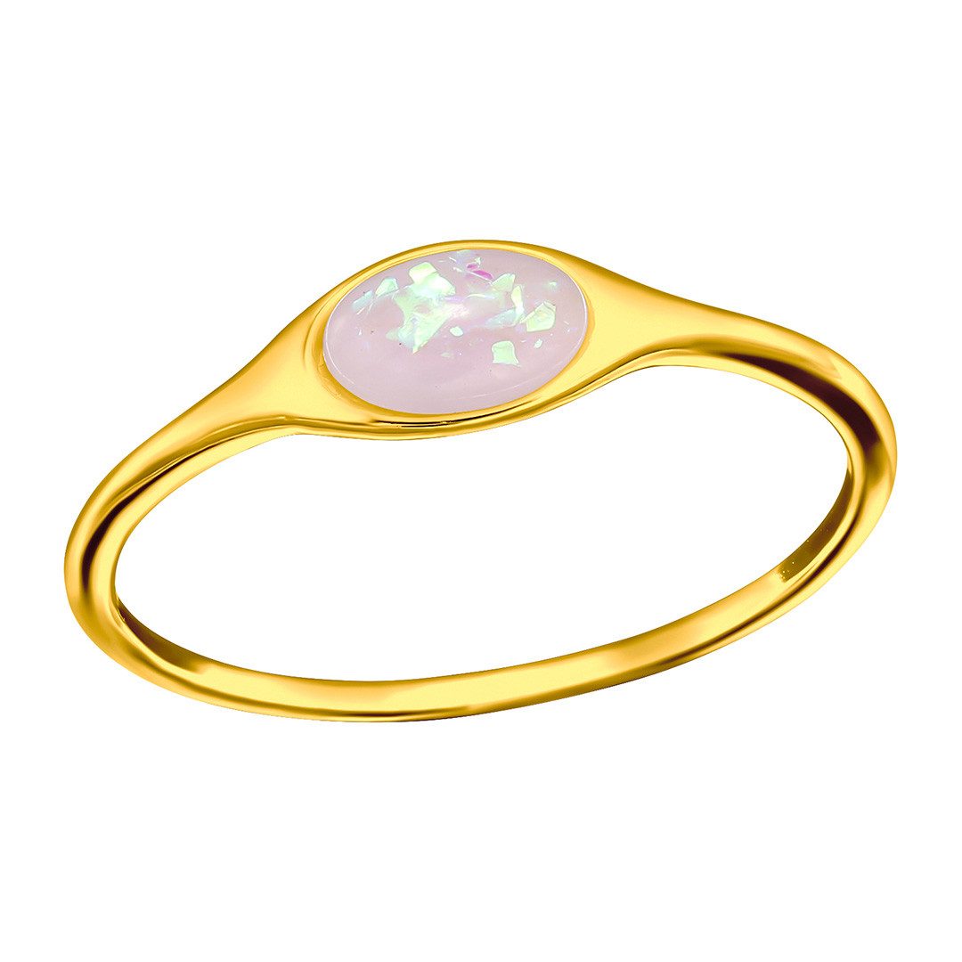 Order & Smile Schmuck Goldring Goldener Ring mit Opal günstig online kaufen