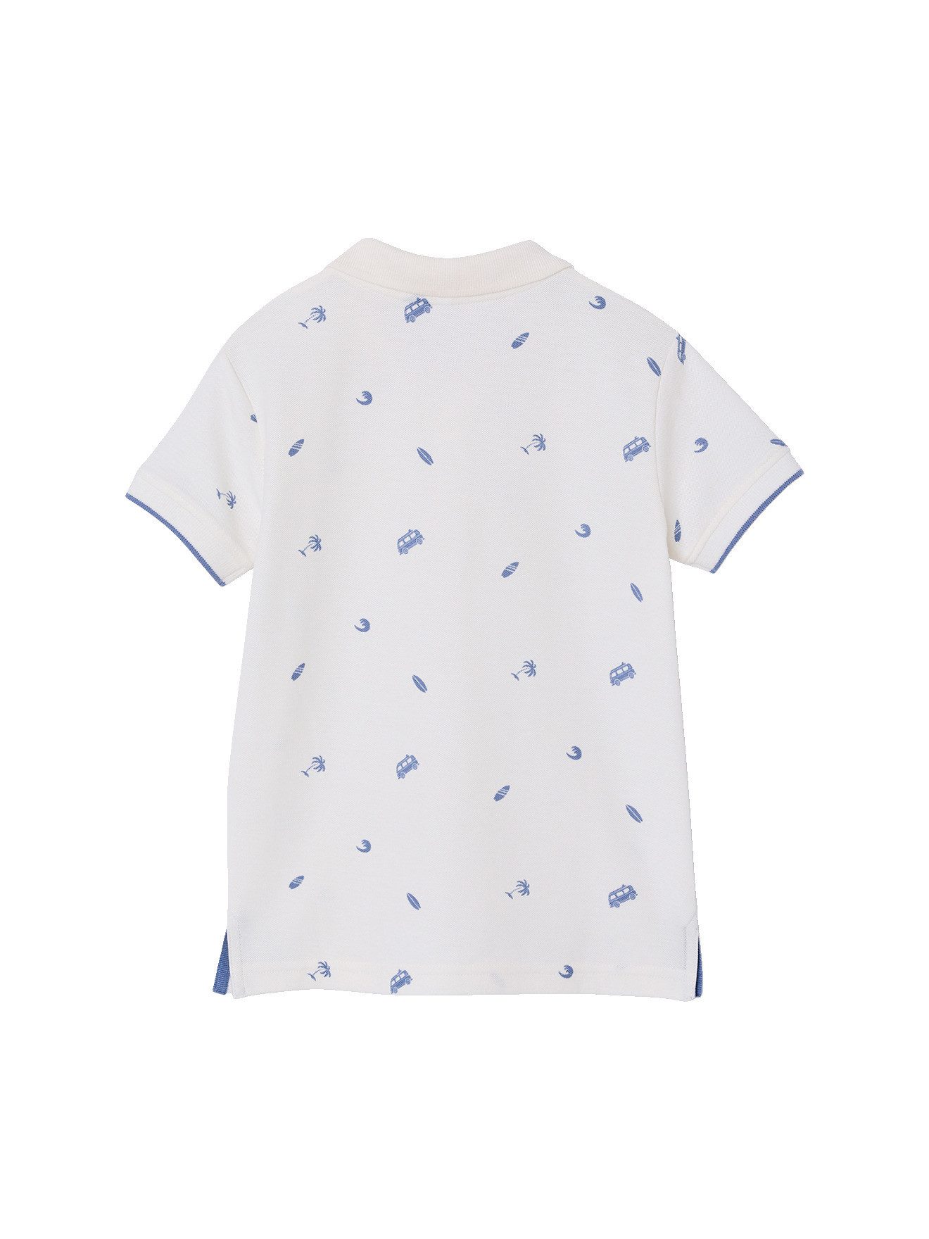 vertbaudet Poloshirt Jungen Poloshirt mit Allover-Print – Bild 2 von 4