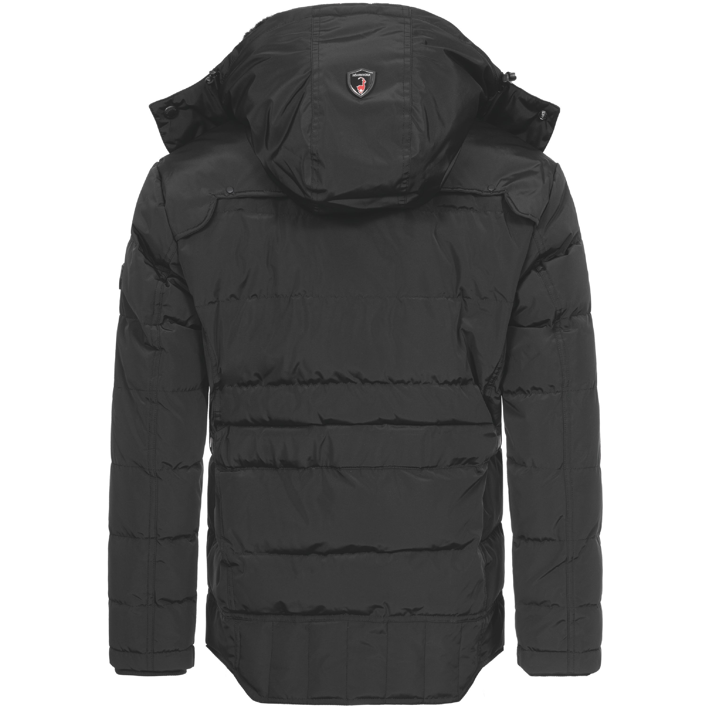 Höhenhorn Winterjacke Adamelo Herren Winter Jacke für Männer Quilted Steppjacke Gefüttert abnehmbarer Kunstfellkragen & Kapuze, weiche Microfleece Innenseite
