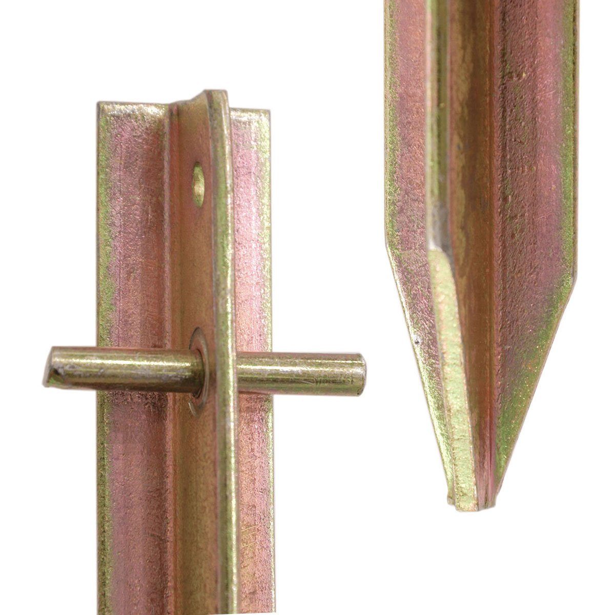 AMANKA Zelthering Set: 4 Massive Erdnägel für Zelte - 300 mm Camping Heringe Verzinkt, T-Profil Bodenanker für harte Böden - Zelt Zubehör Witterungsbeständig