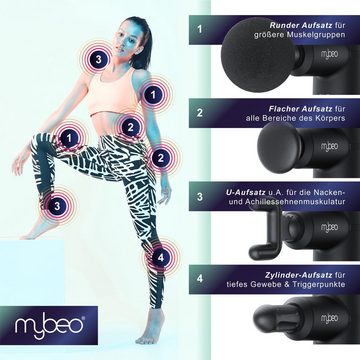 MyBeo Massagepistole, für Nacken Schulter Rücken, Handmassagegerät, mini Gun Massagegerät