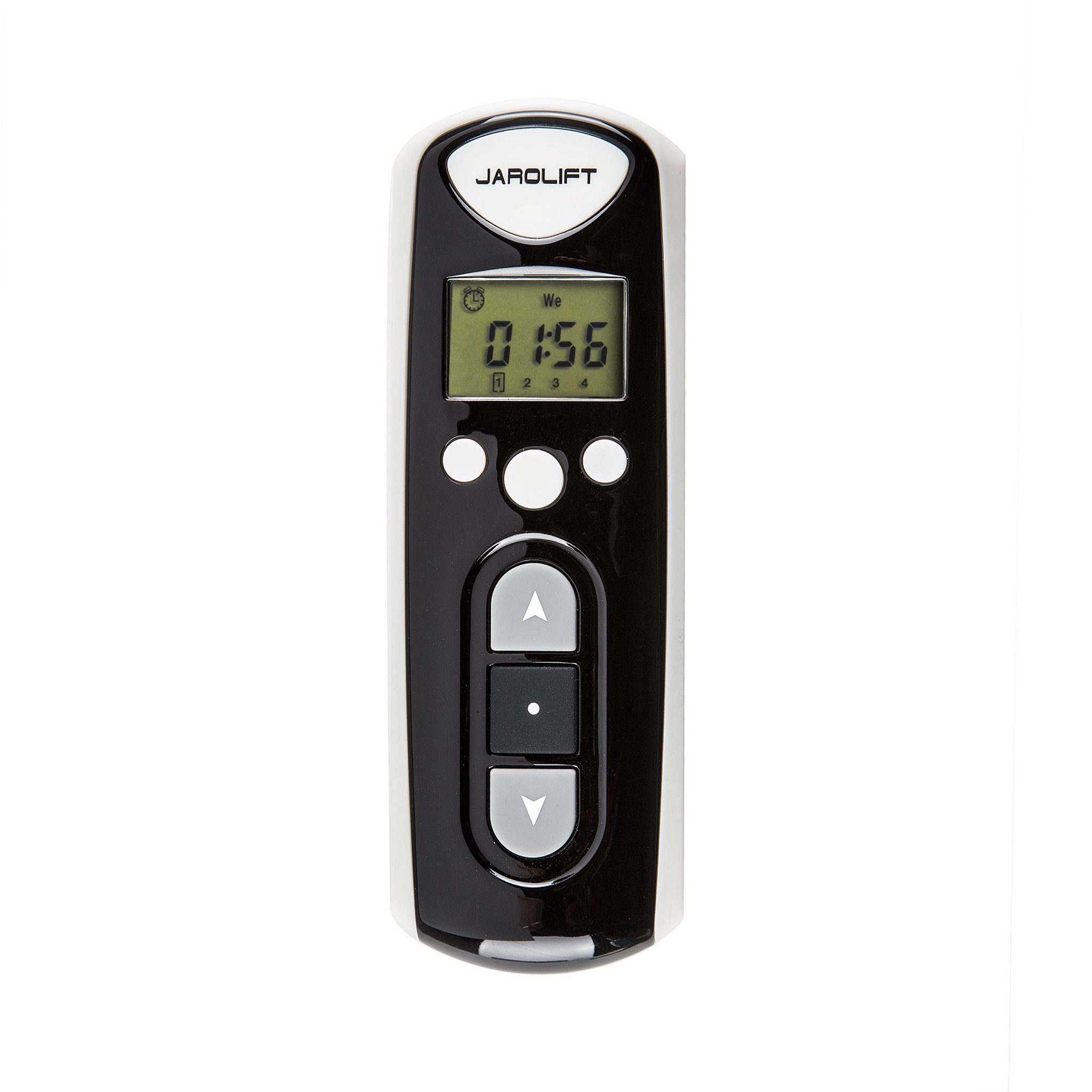 jarolift Rollladen-Funksteuerung Funk-Handsender TDRC, 4-Kanal Timer TDRCT 04, für Rollläden & MarkisenRollläden & Markisen, 1-tlg., 1 Stück, Universell einsetzbar, Batteriebetrieb, LED‑Statusanzeige