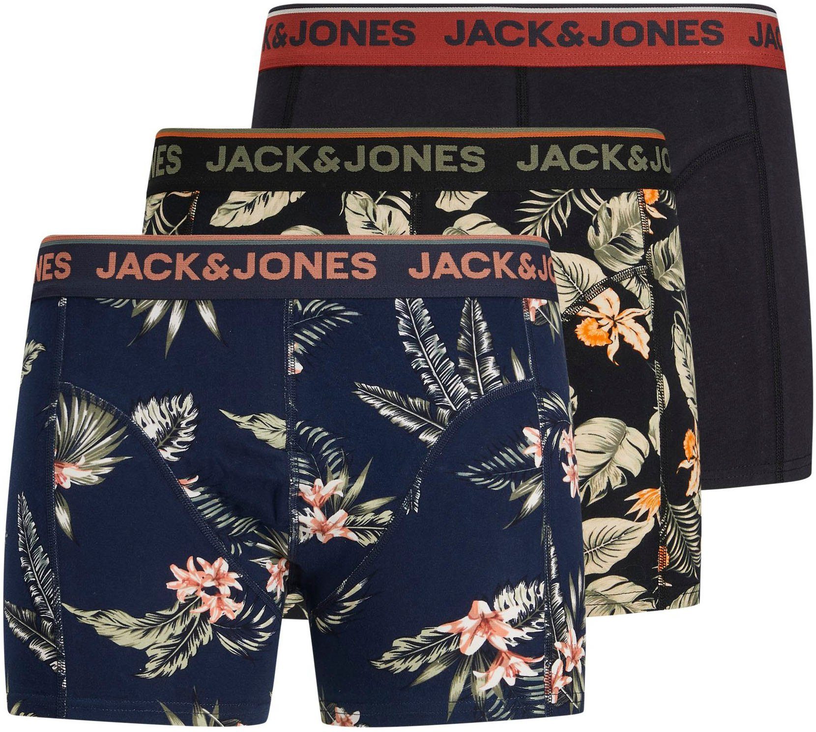 Jack & Jones Boxershorts »JACFLOWER TRUNK 3 -PACK« (Packung, 3-St.,  3er-Pack) online kaufen | OTTO