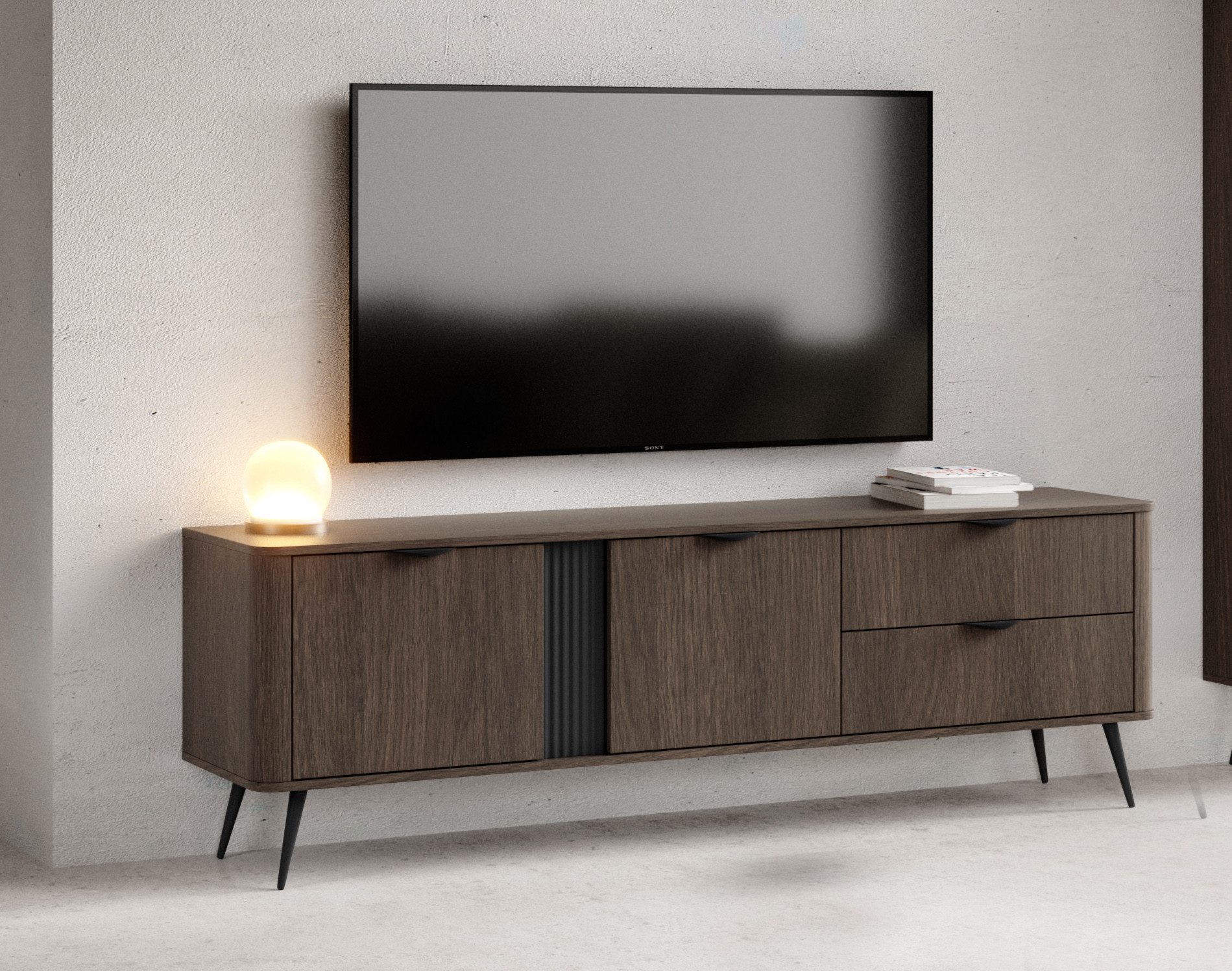 Compleo TV-Schrank mit 2 Schubladen, TV günstig online kaufen