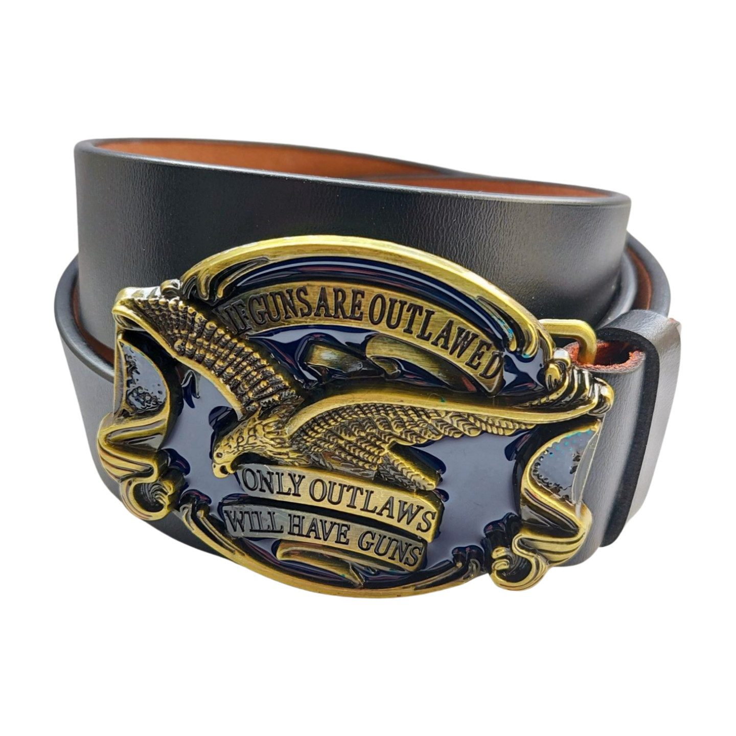 Ware aus aller Welt Ledergürtel Wechselgürtel Ремни mit American Eagle US Adler Ремниschnalle Buckle