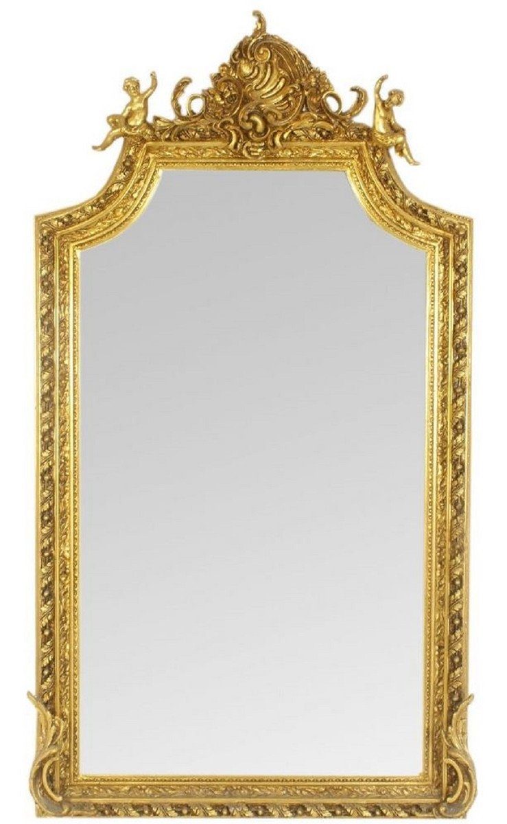Casa Padrino Barockspiegel Barock Wandspiegel Spiegel Gold 100 x H. 180 cm - Antik Stil Spiegel - Edel & Prunkvoll - Möbel im Barockstil