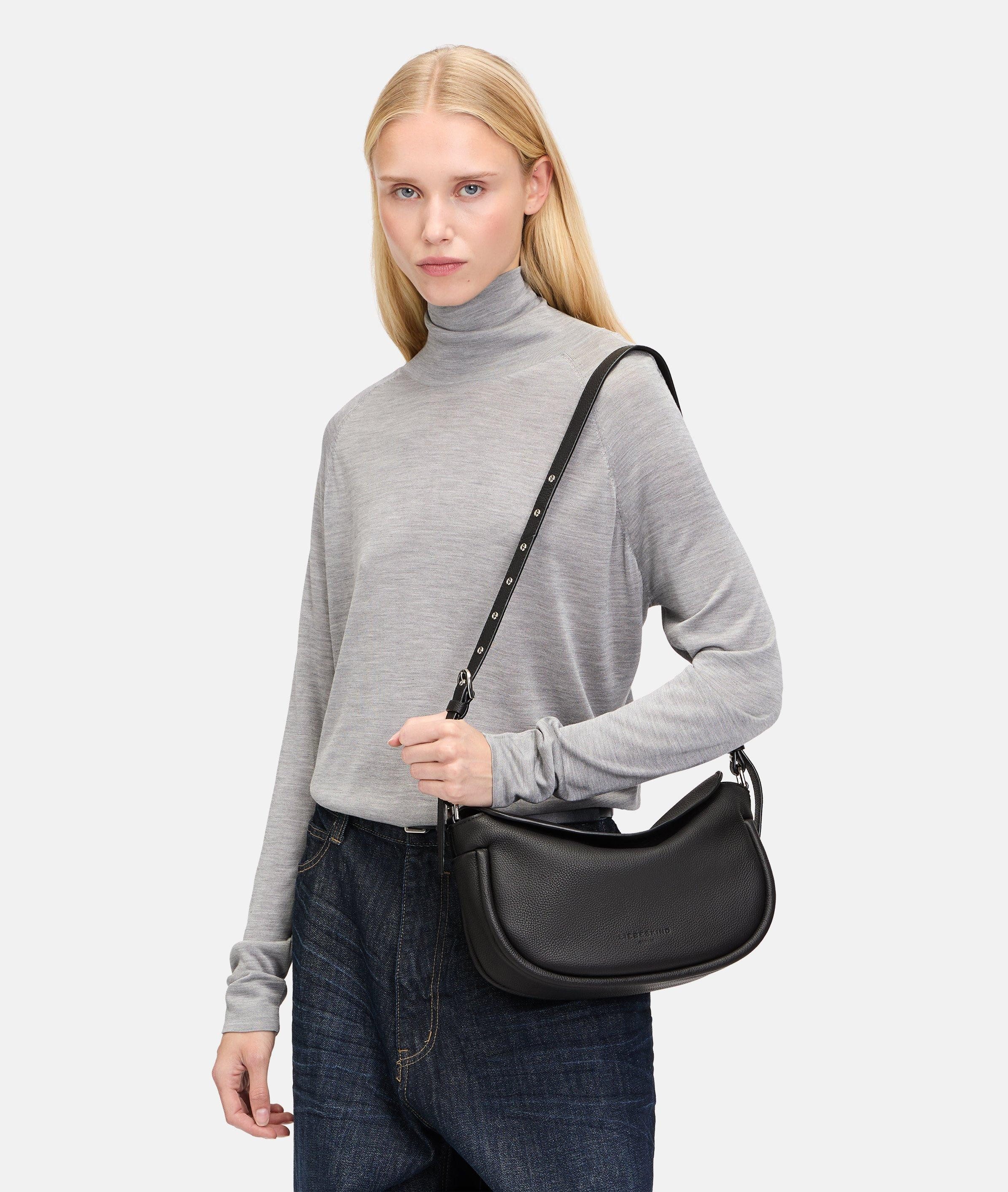 Liebeskind Berlin Schultertasche Hobo, Mittelgroße Schultertasche aus Leder