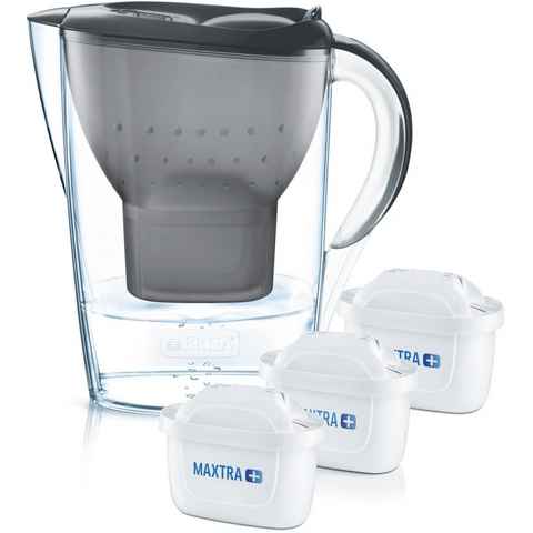 BRITA Wasserfilter Marella & 3 MAXTRA+ - Wasserfilter - graphit