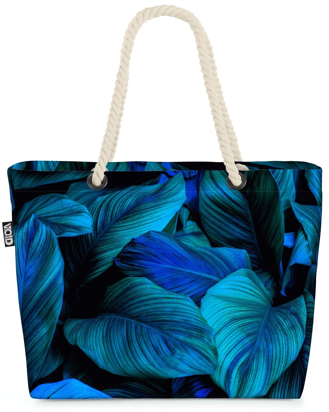 VOID Strandtasche (1-tlg), Palmen Tropenwald Beach Bag Tropen-Wald Palmen-Blätter Urlaub Safari botanisch