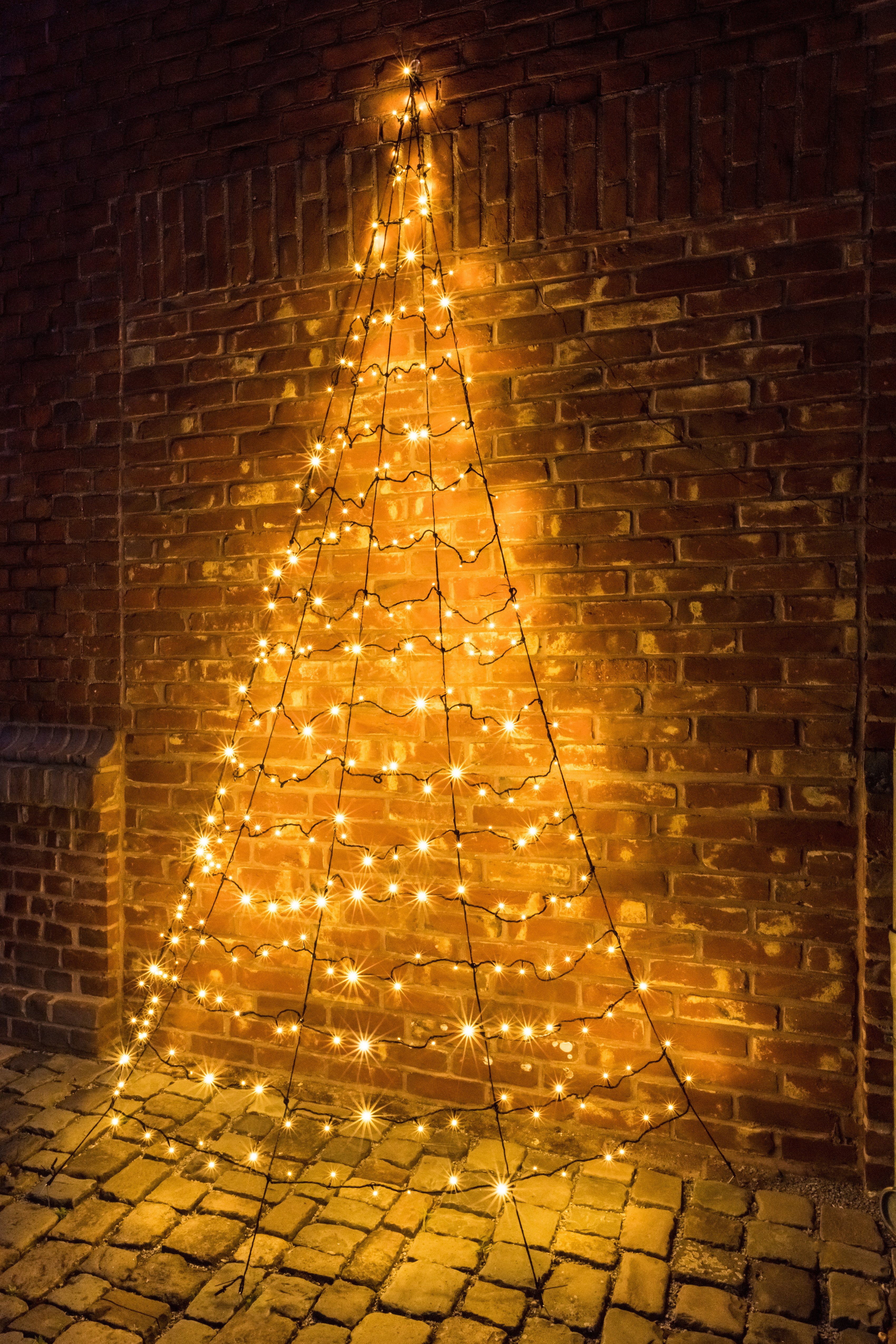 GALAXY LED Dekolicht an integriert, LED aussen, der Hauswand zum Anbringen Weihnachtsdeko fest Warmweiß