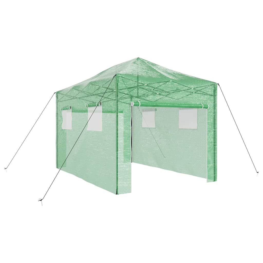 Gewächshaus Gewächshaus mit Pop-up-Rahmen Grün 280 x 410 x 315 cm Eisen
