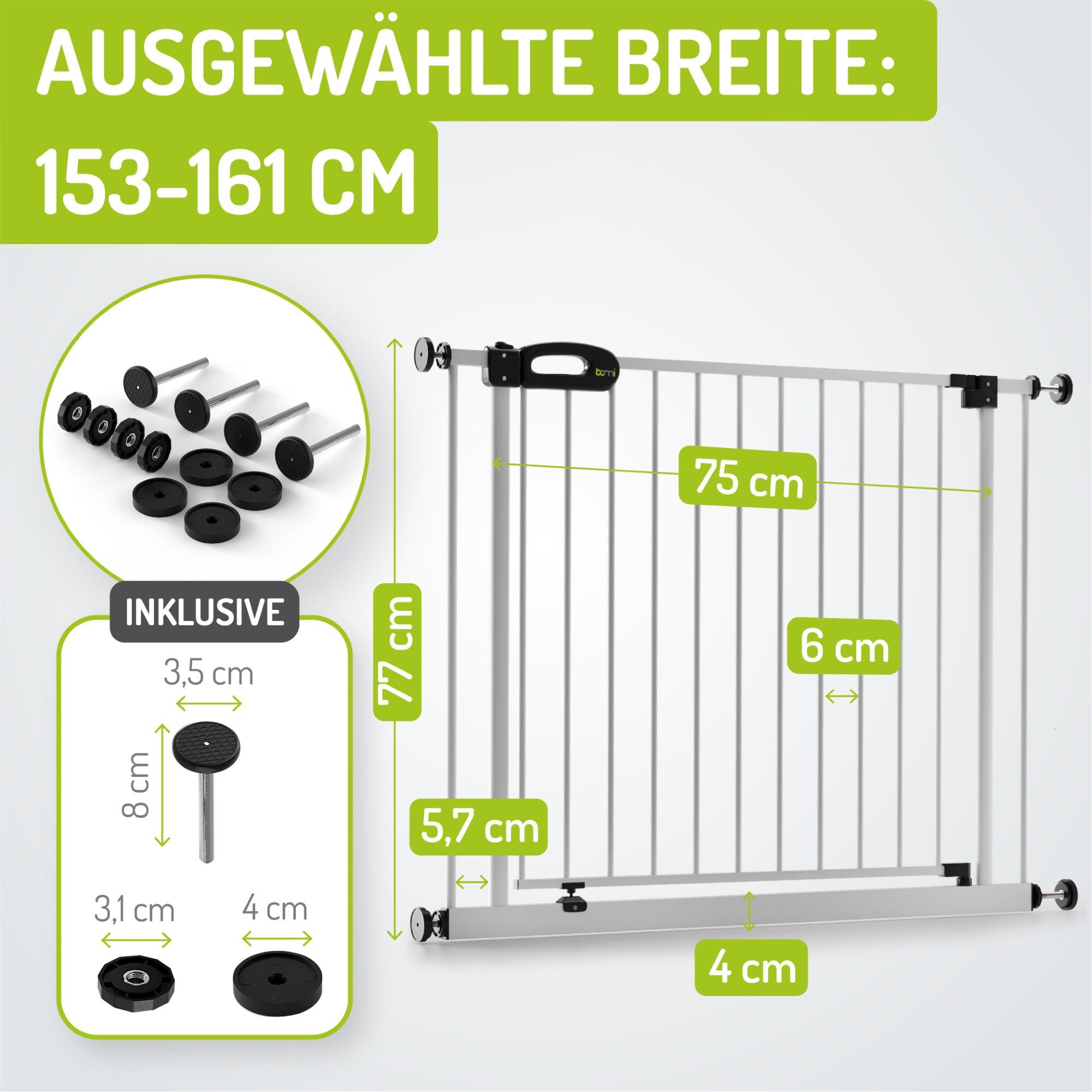 BOMI Türschutzgitter Treppengitter zum Klemmen Merle günstig online kaufen
