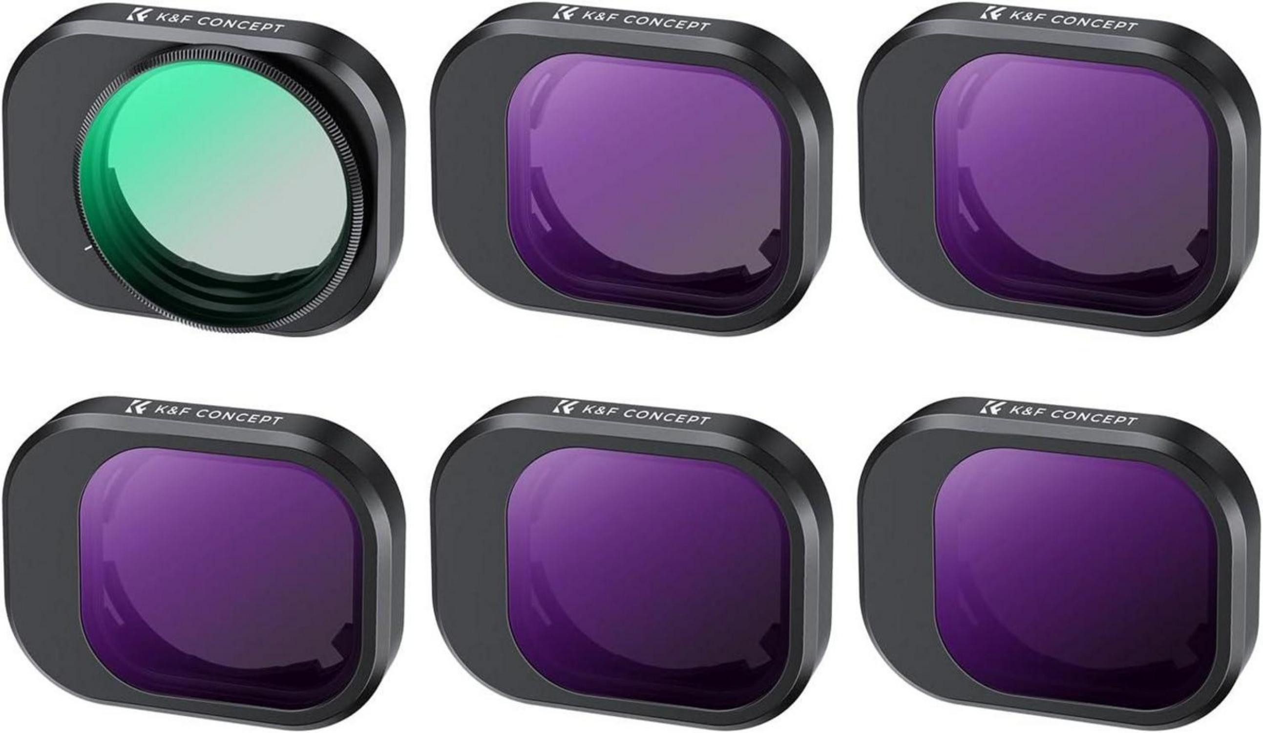 LuxusKollektion Mini 4 Pro ND Filterset, CPL, ND8-ND128, Aluminium, DJI Mini 4 Pro Foto-Filter-Sets