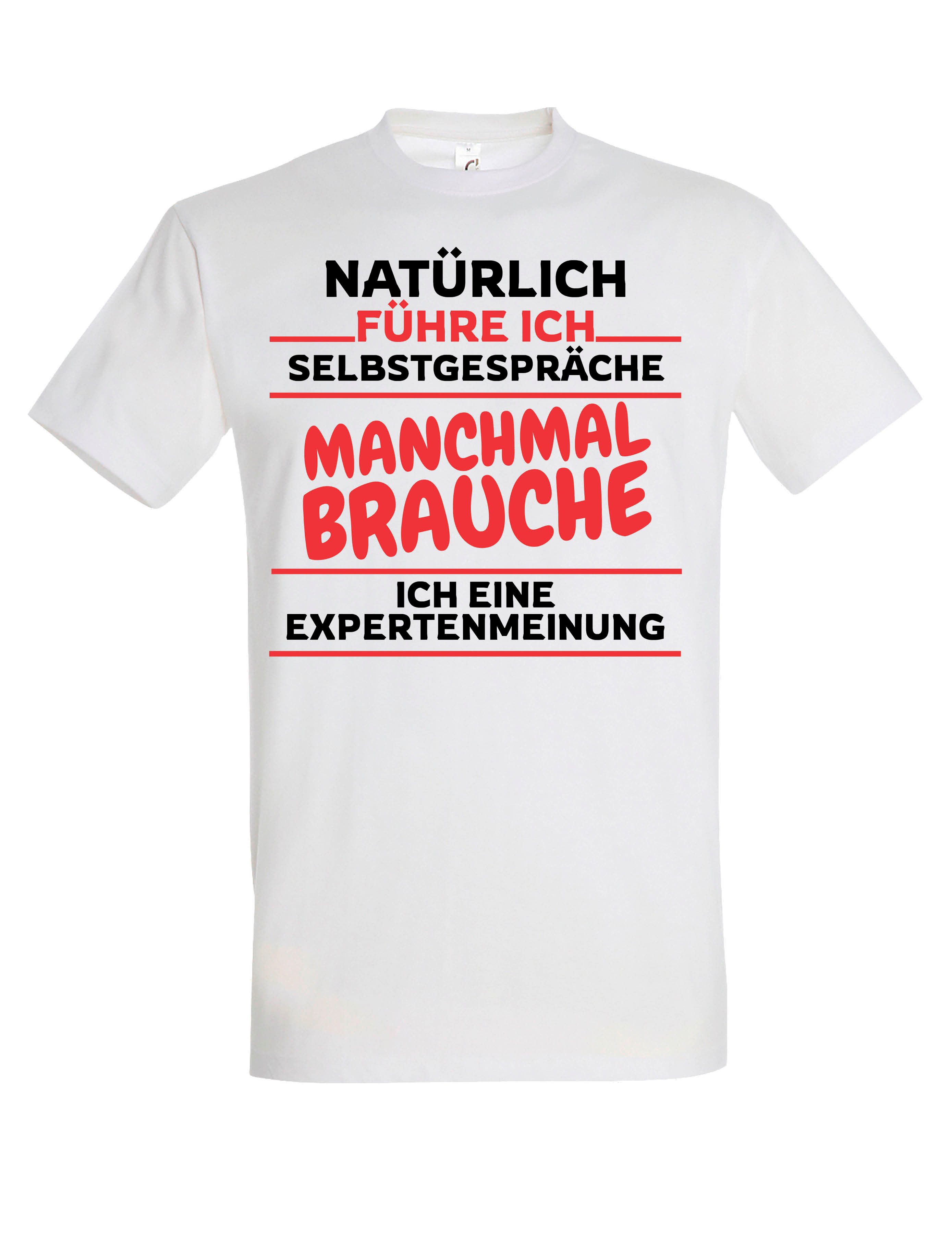 T-Shirt "Selbstgespräche" Herren T-Shirt mit lustigen Print Geschenk Statement