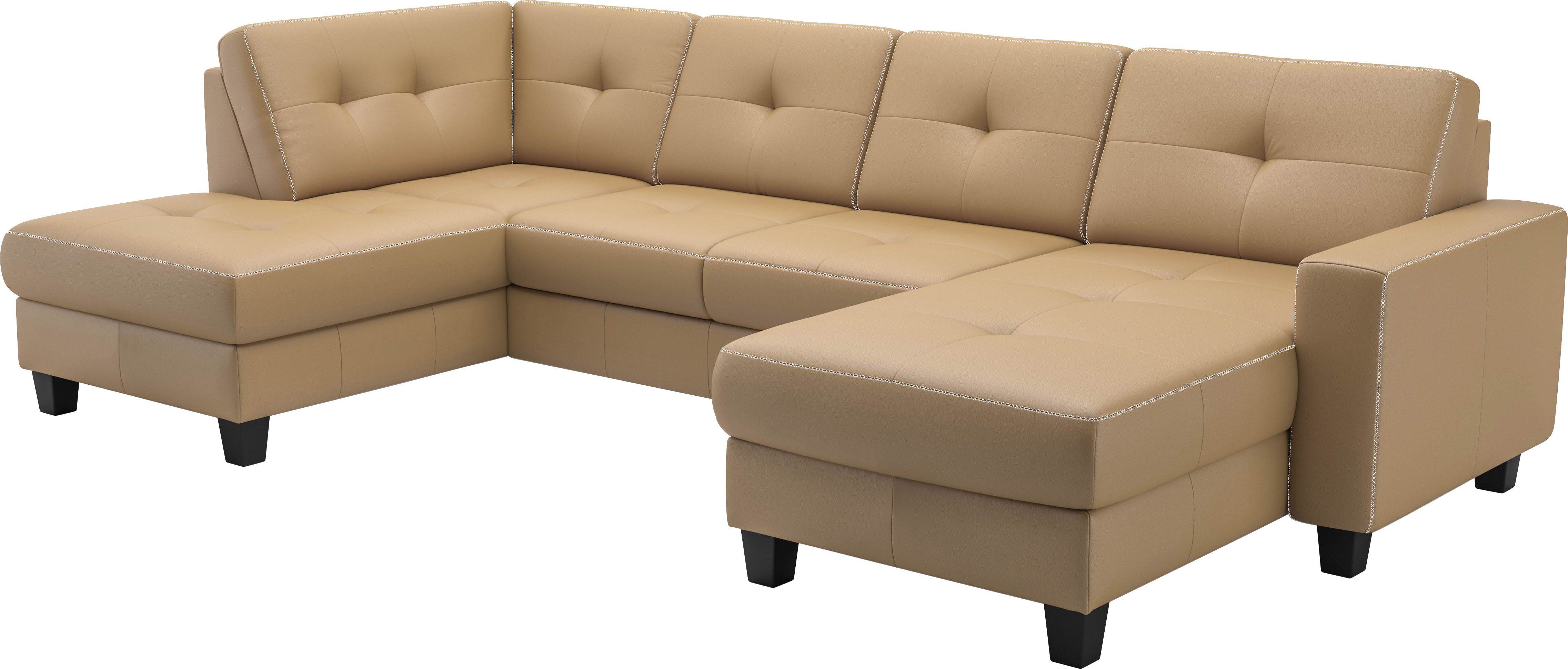 Home affaire Wohnlandschaft Varese, wahlweise mit Bettfunktion und Bettkasten